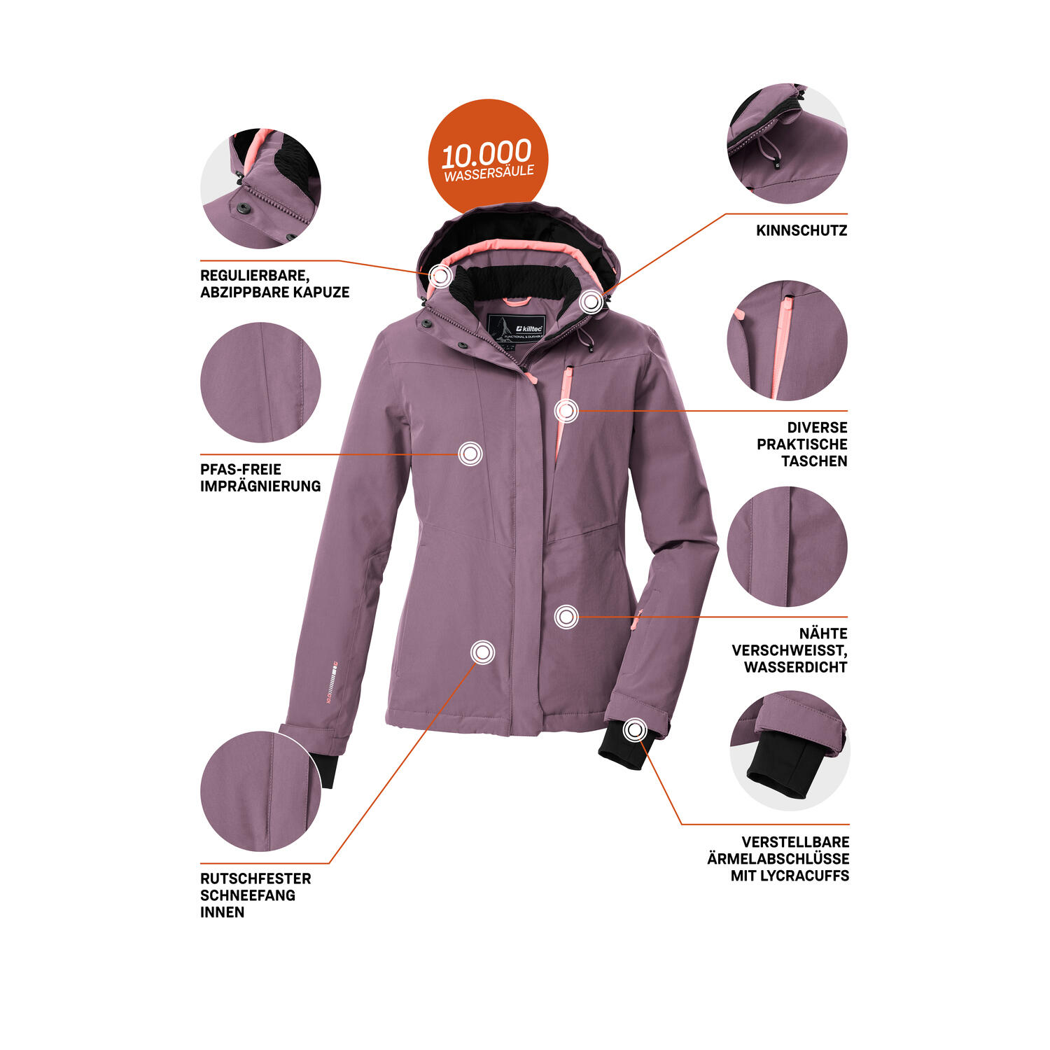 Skijacke Damen Killtec KSW 25 5/6