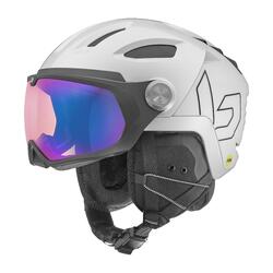 Casque de ski V-RYFT MIPS White Pearl Shiny - Phantom Blue Cat 1 to 3