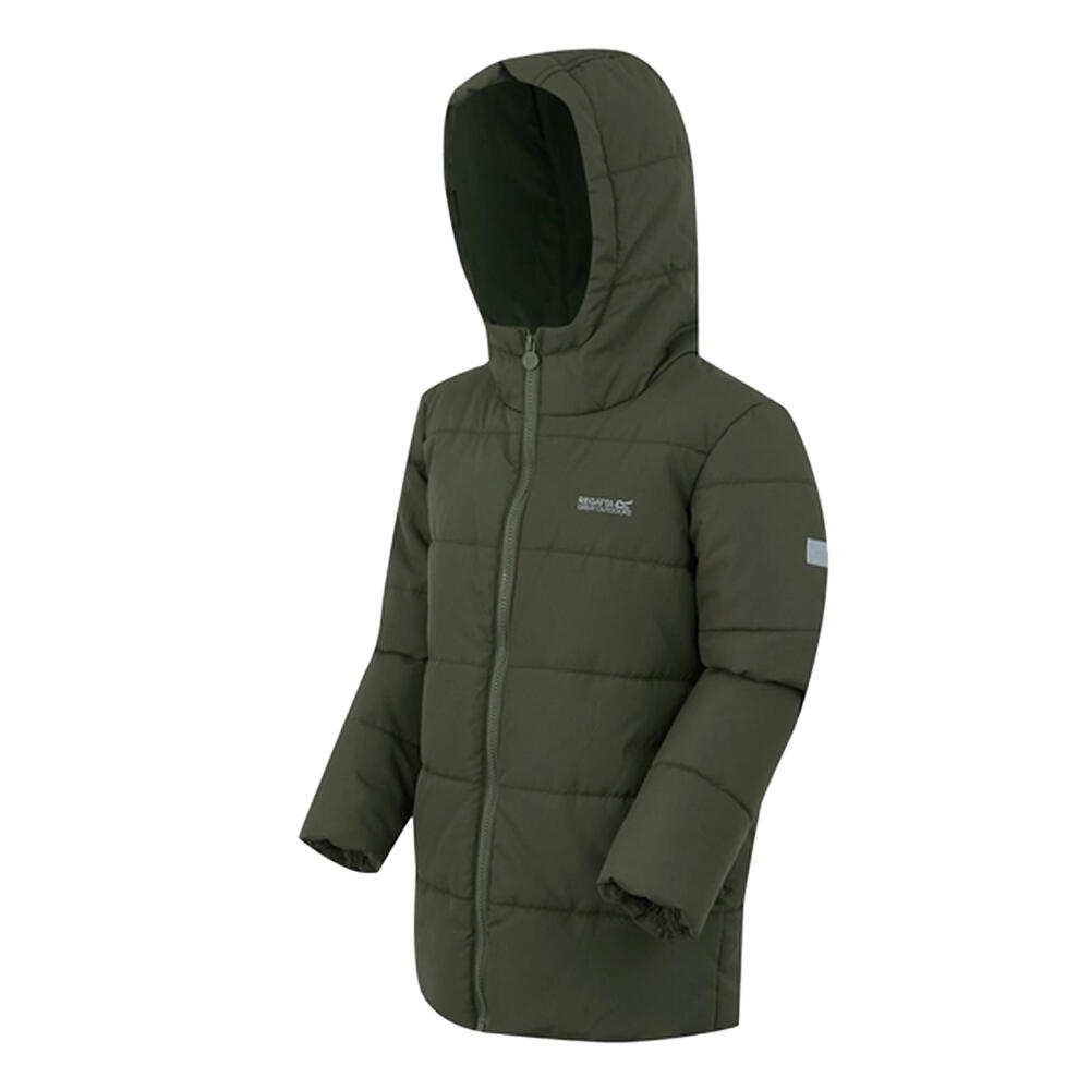 Veste Matelassée HALKNER Enfant (Vert Kaki Foncé) 3/5