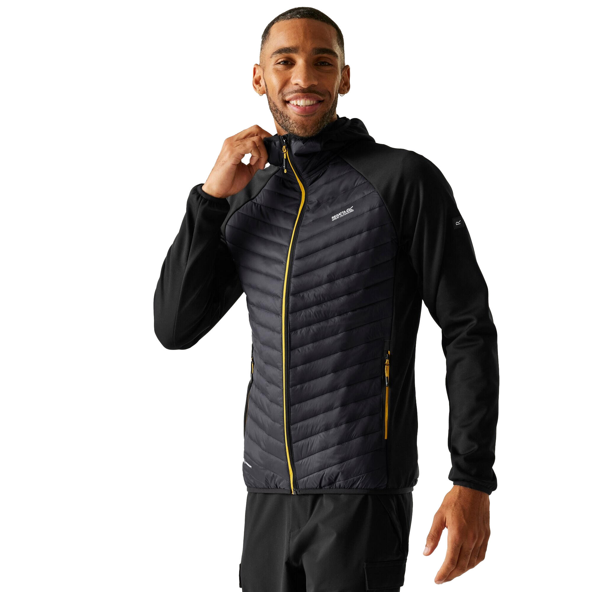 Veste Hybride ANDRESON Homme (Noir / Jaune) 4/5