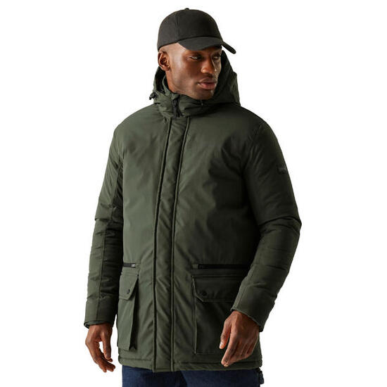 Rhodo" Steppjacke für Herren Dunkel-Khaki