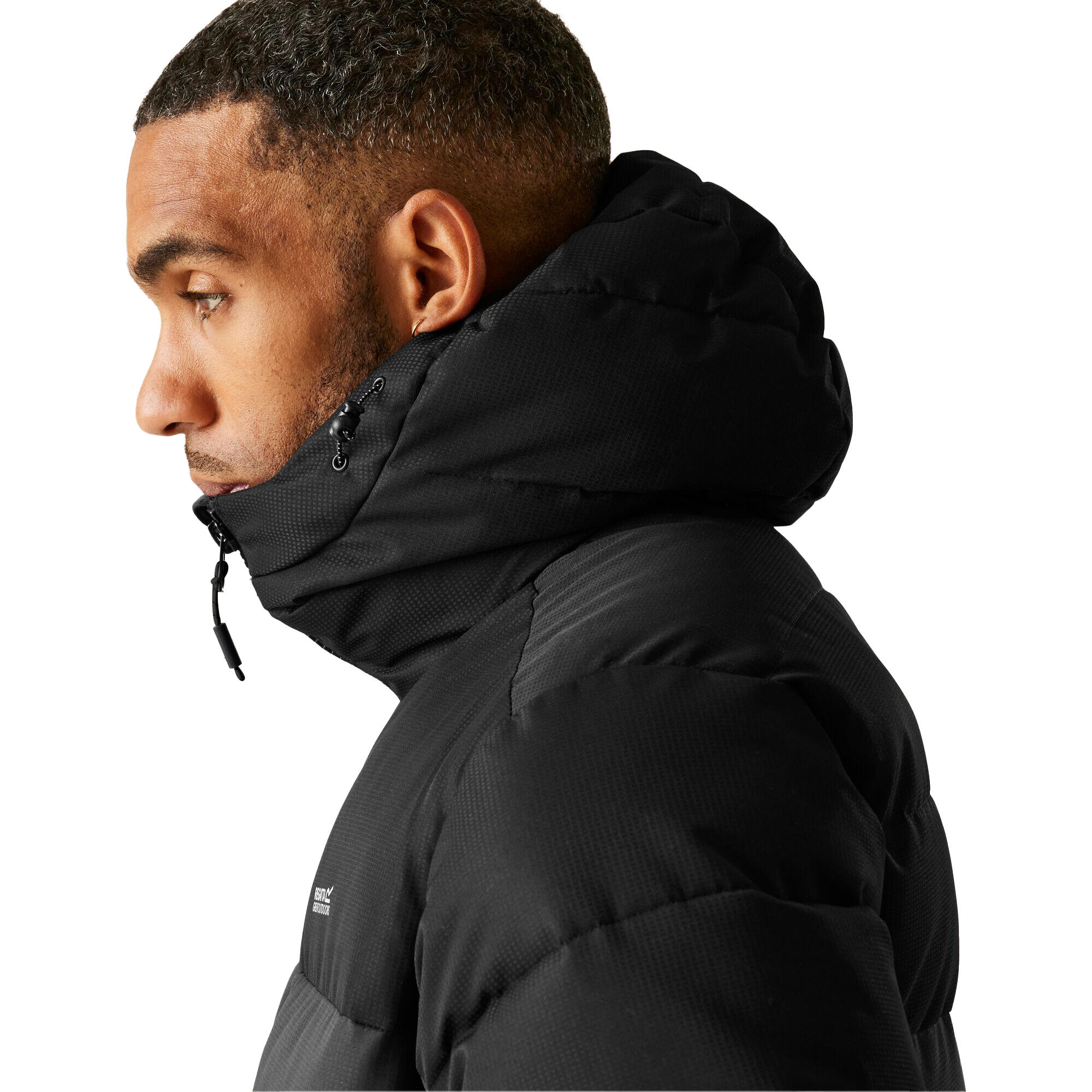 "Aldthorn" Steppjacke für Herren Asche/Schwarz 4/5