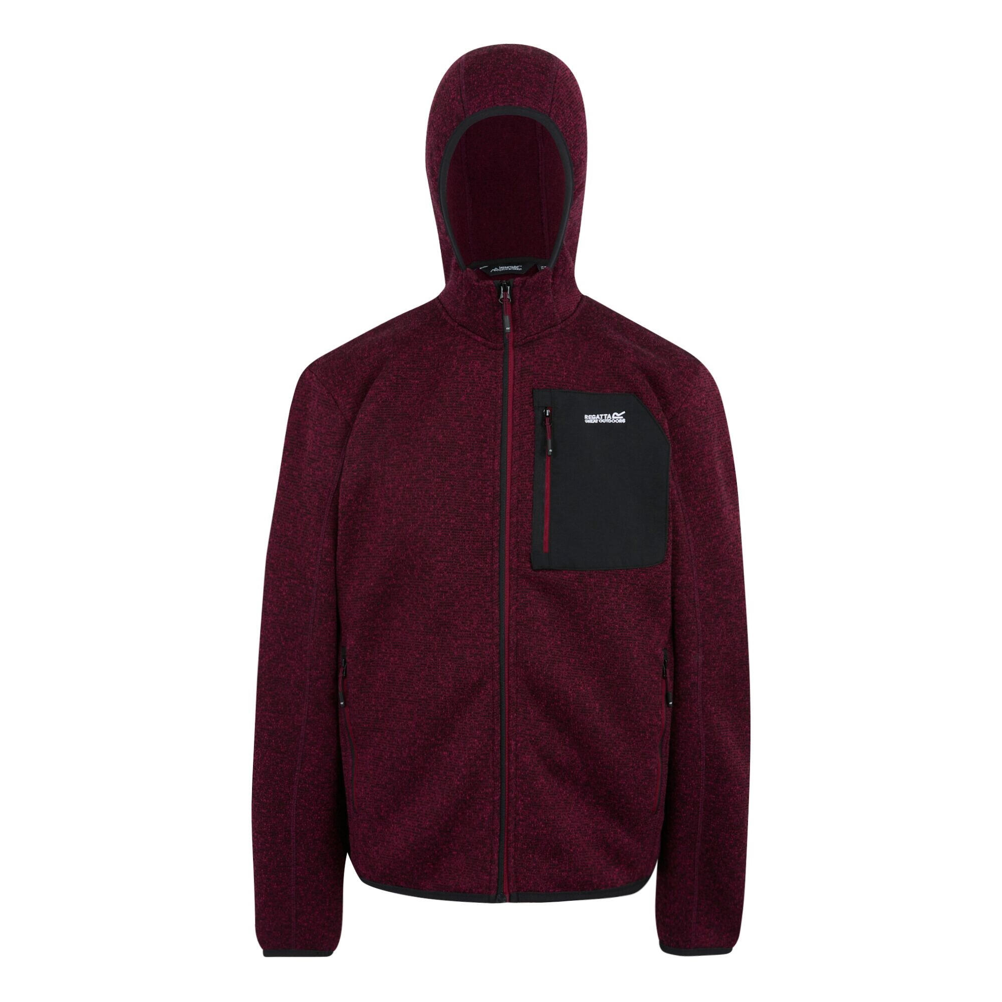 REGATTA Mens Newhill Marl Full Zip Fleece Jacket (Dark Maroon)