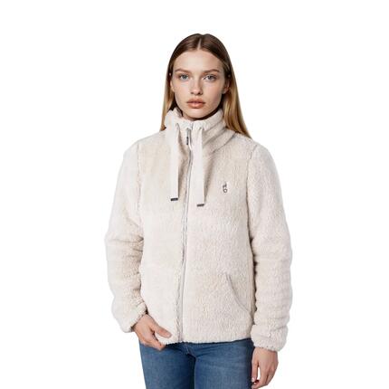 Sweat-shirt polaire VISHA pour femme, chaud, zippé, avec col montant