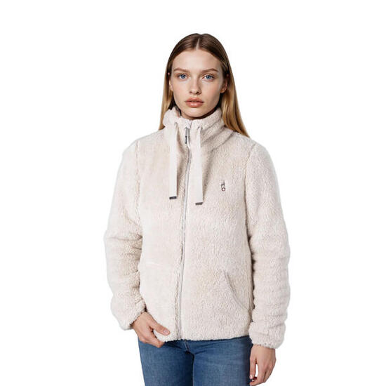 Sweat-shirt polaire VISHA pour femme, chaud, zippé, avec col montant