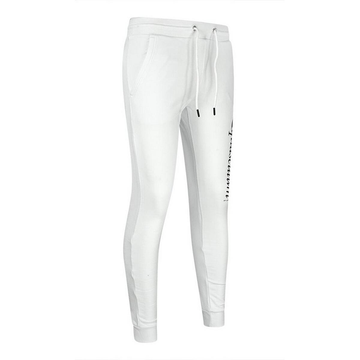 Mens Logo Jogging Bottoms (White) 3/3