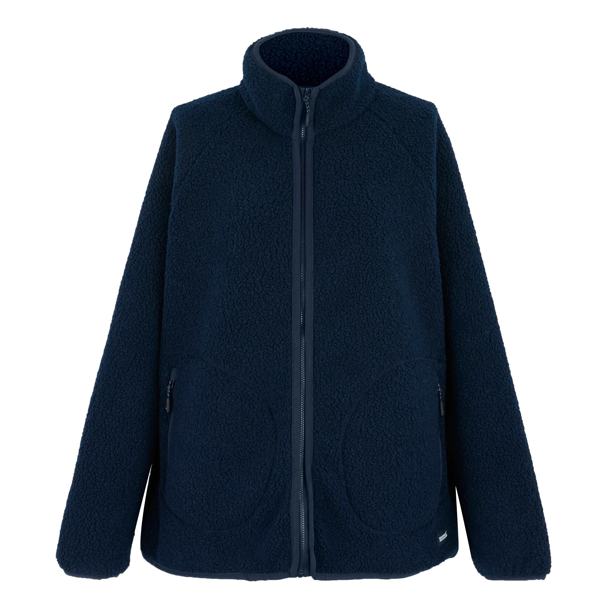 REGATTA Womens/Ladies Frankie Borg Full Zip Fleece Jacket (Navy)