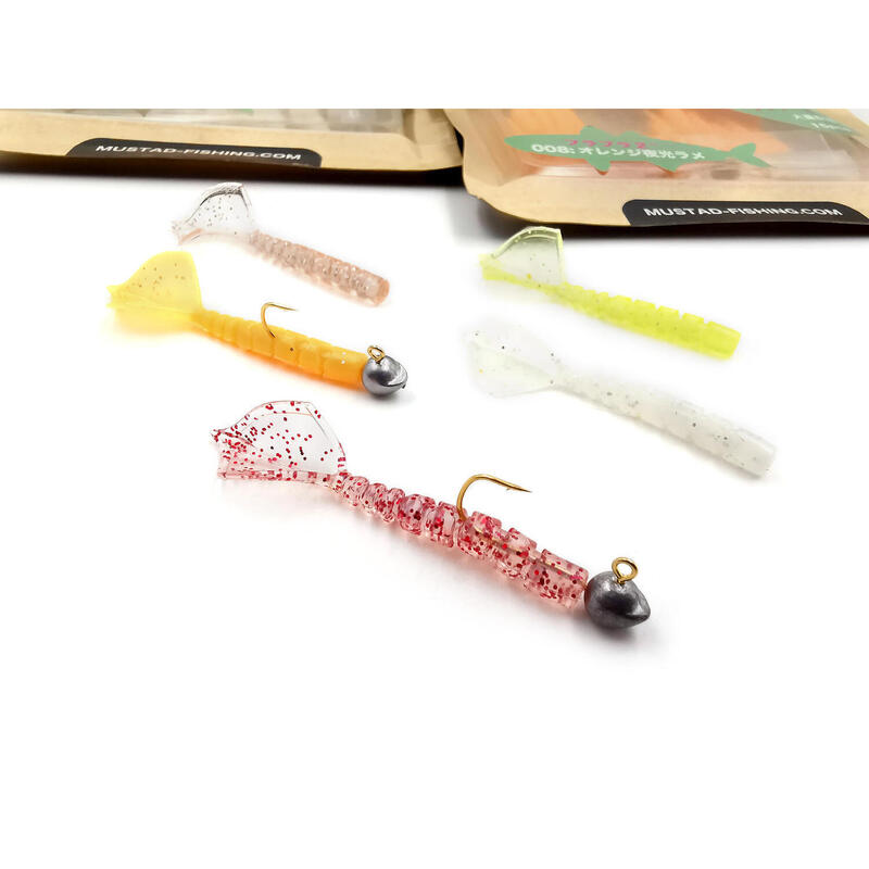 GRUB MUSTAD AJI MICRO HILA 4,3 CM CLEAR SILVER GLITTER, 12 BUC / PLIC
