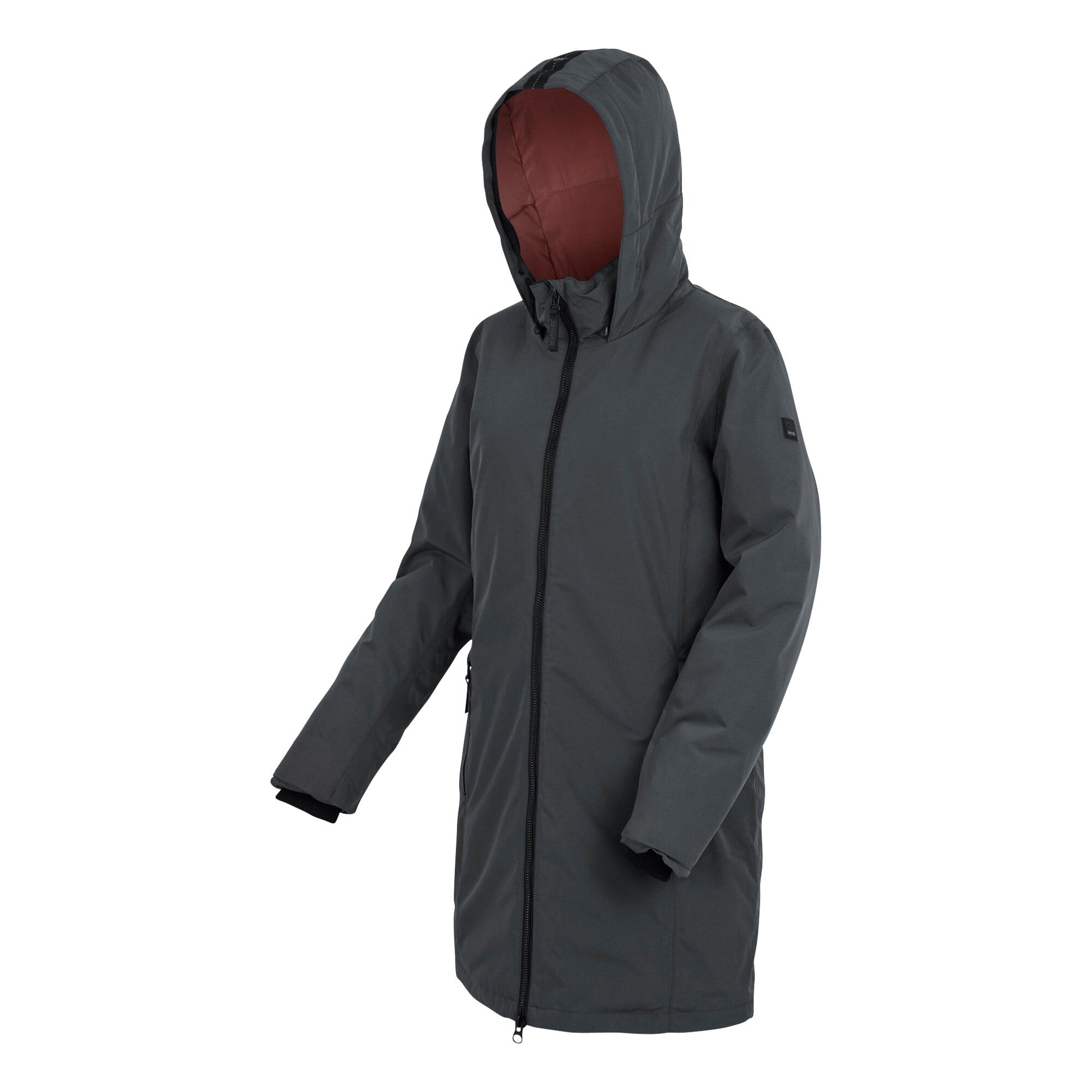 Veste Imperméable MARRON Femme (Gris Phoque) 3/5