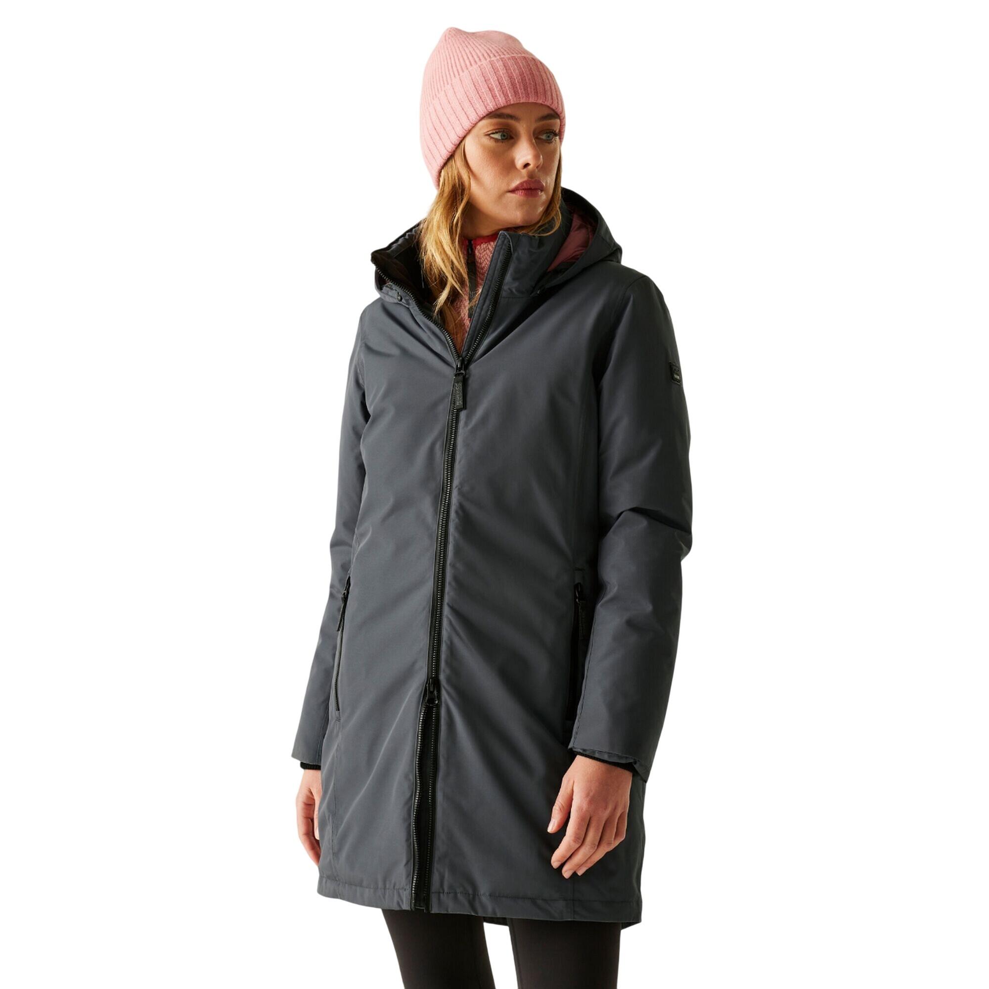 Veste Imperméable MARRON Femme (Gris Phoque) 4/5