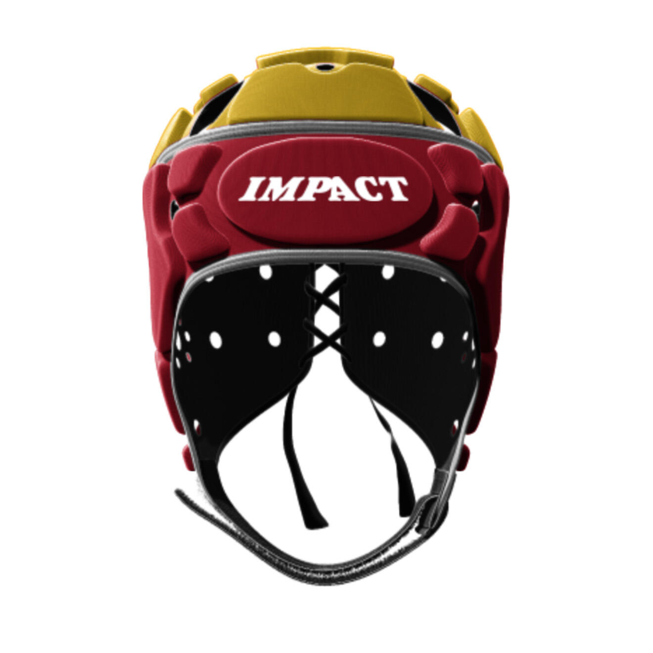 Casque de rugby Impact Brumby Jaune et rouge 3/3
