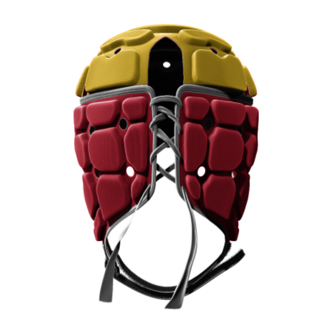 Casque de rugby Impact Brumby Jaune et rouge 2/3