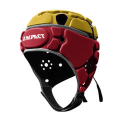 Casque de rugby Impact Brumby Jaune et rouge