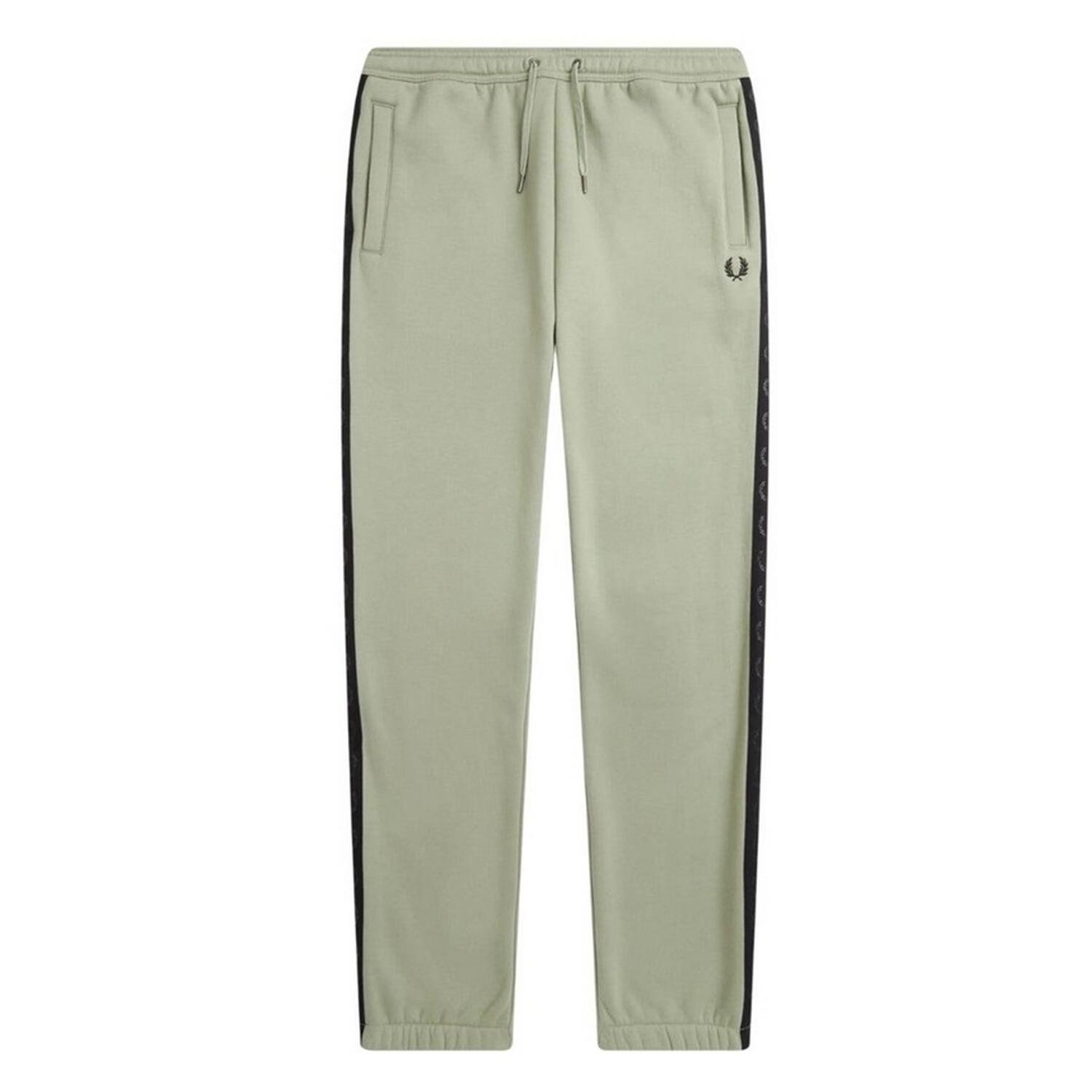 Mens Laurel Wreath Tapered Leg Jogging Bottoms (Green) FRED PERRY
