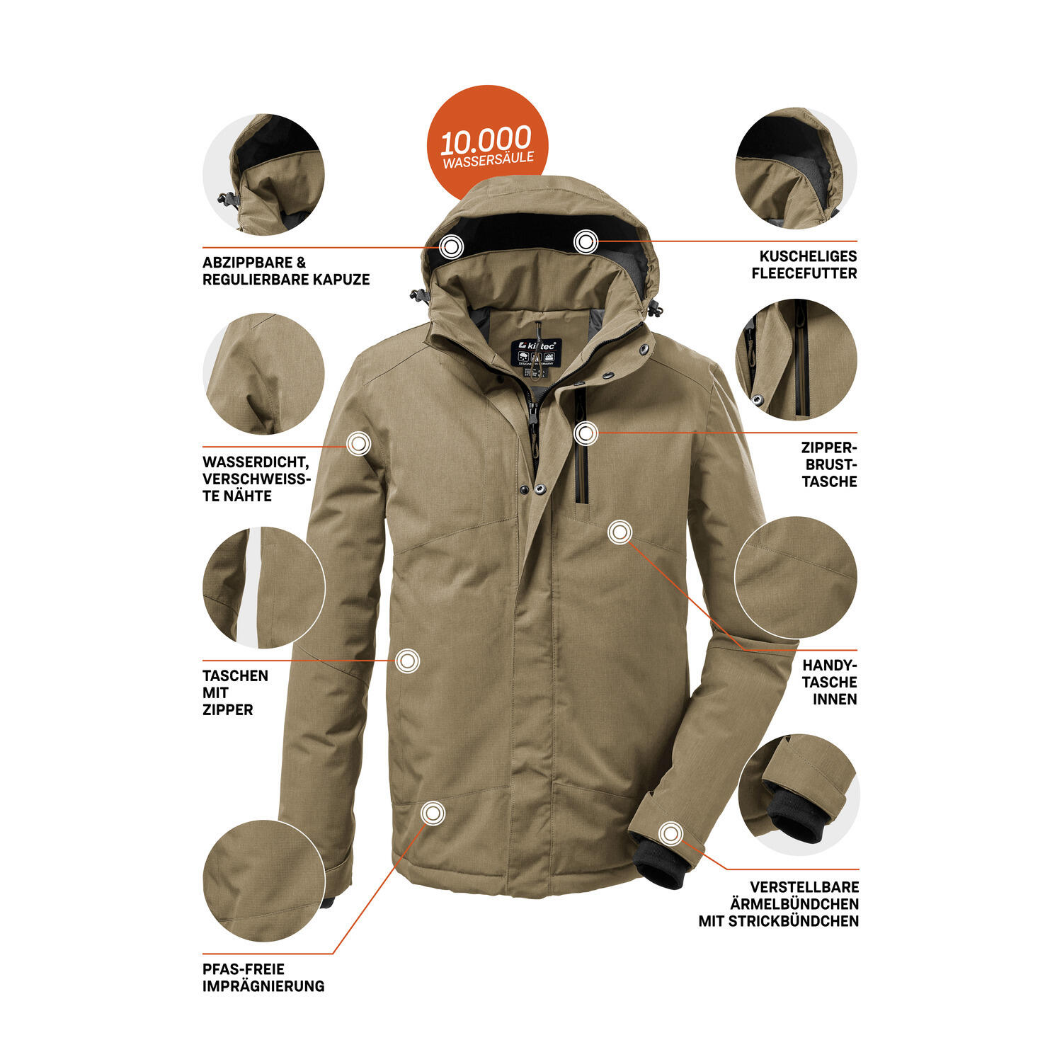 Herren Outdoorjacke KOW 161 6/8
