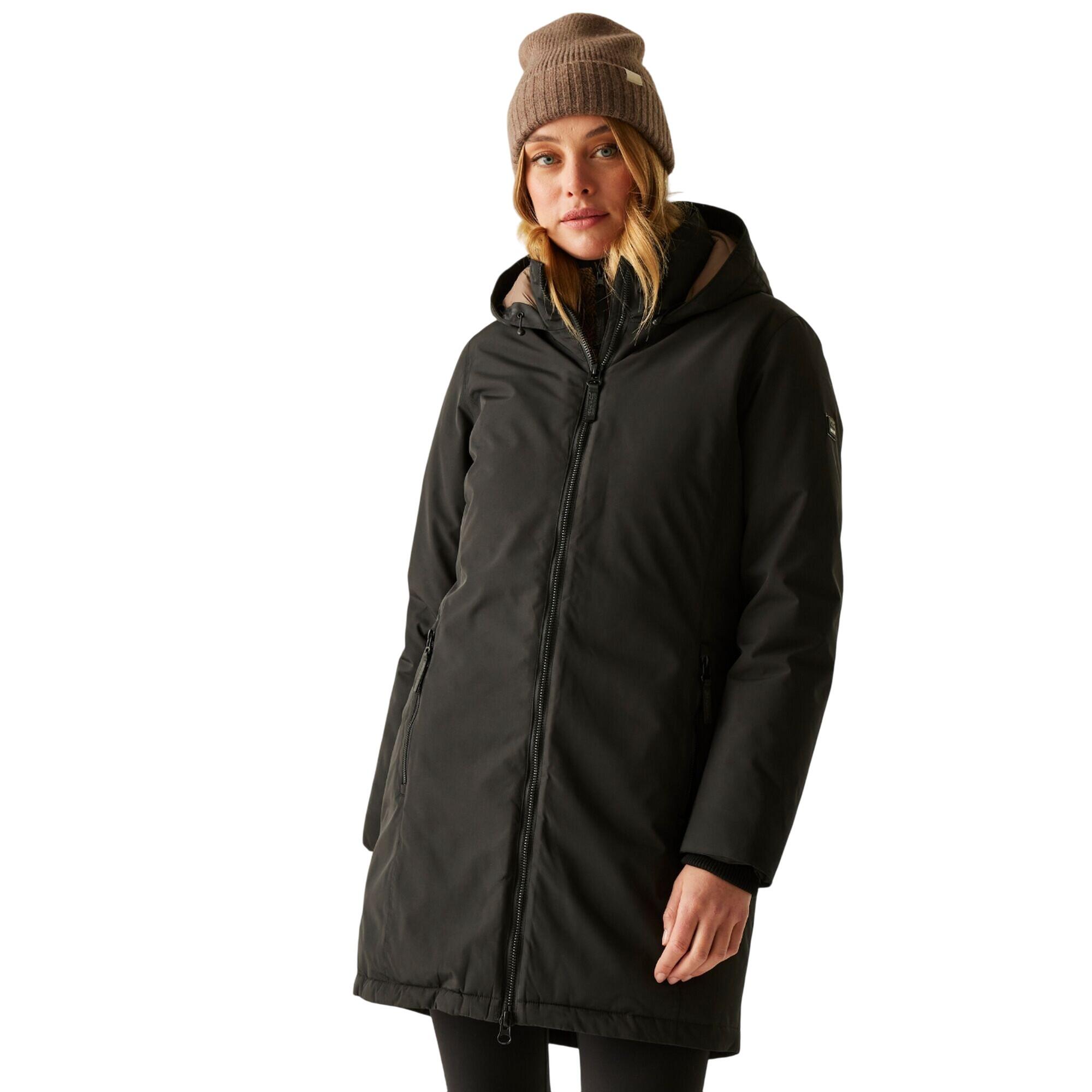 Giacca Impermeabile Donna Regatta Marron Nero 4/5