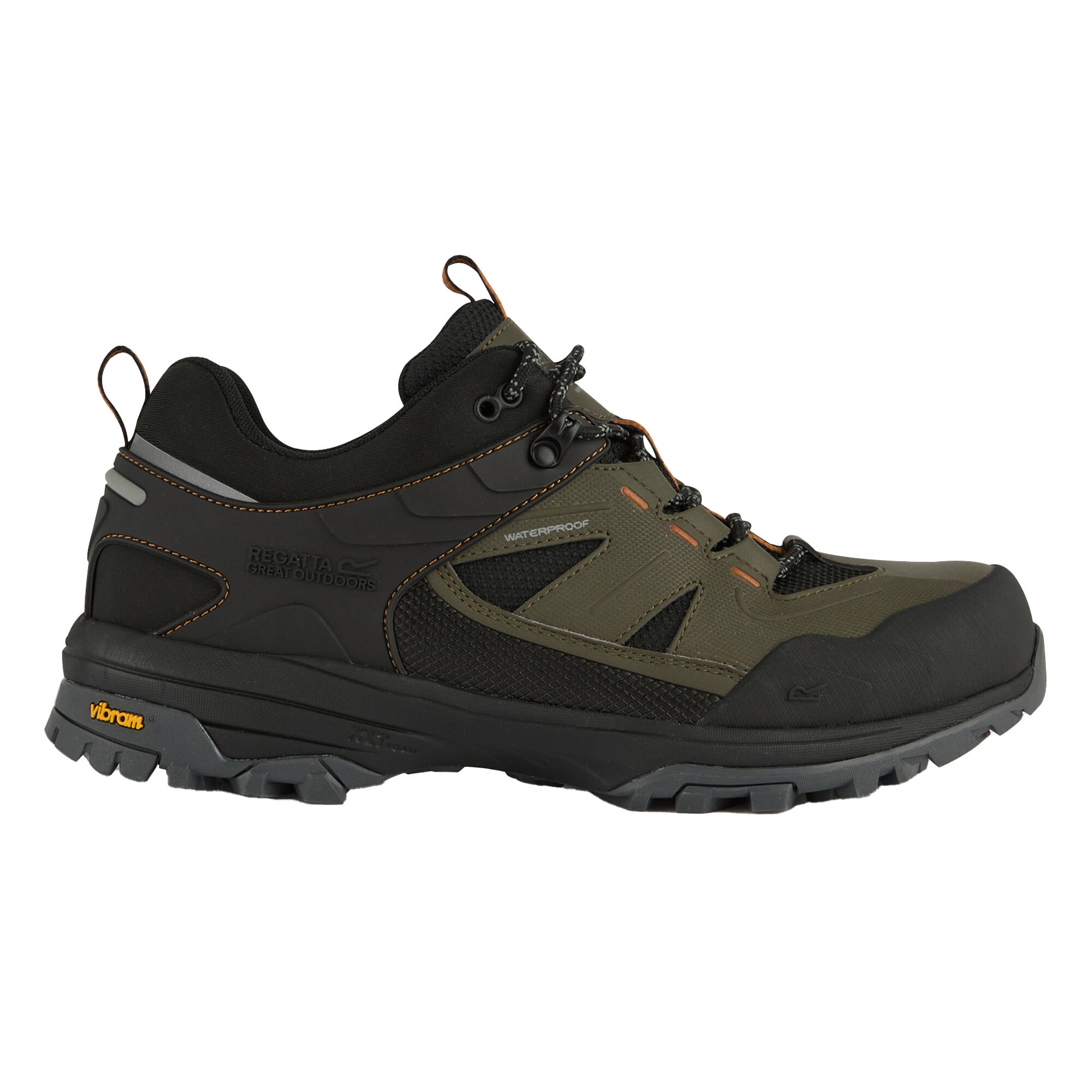 Heren Regen Lage Wandelschoenen (Olijfgroen) 3/5