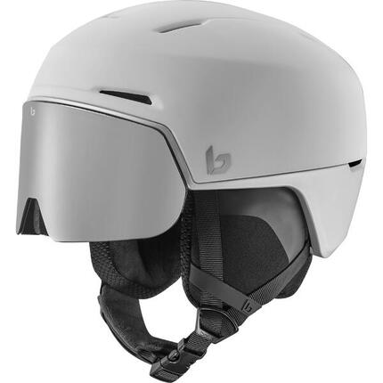 Casque de ski X-FUSION PURE White Grey Matte - Brown Gun Cat 2