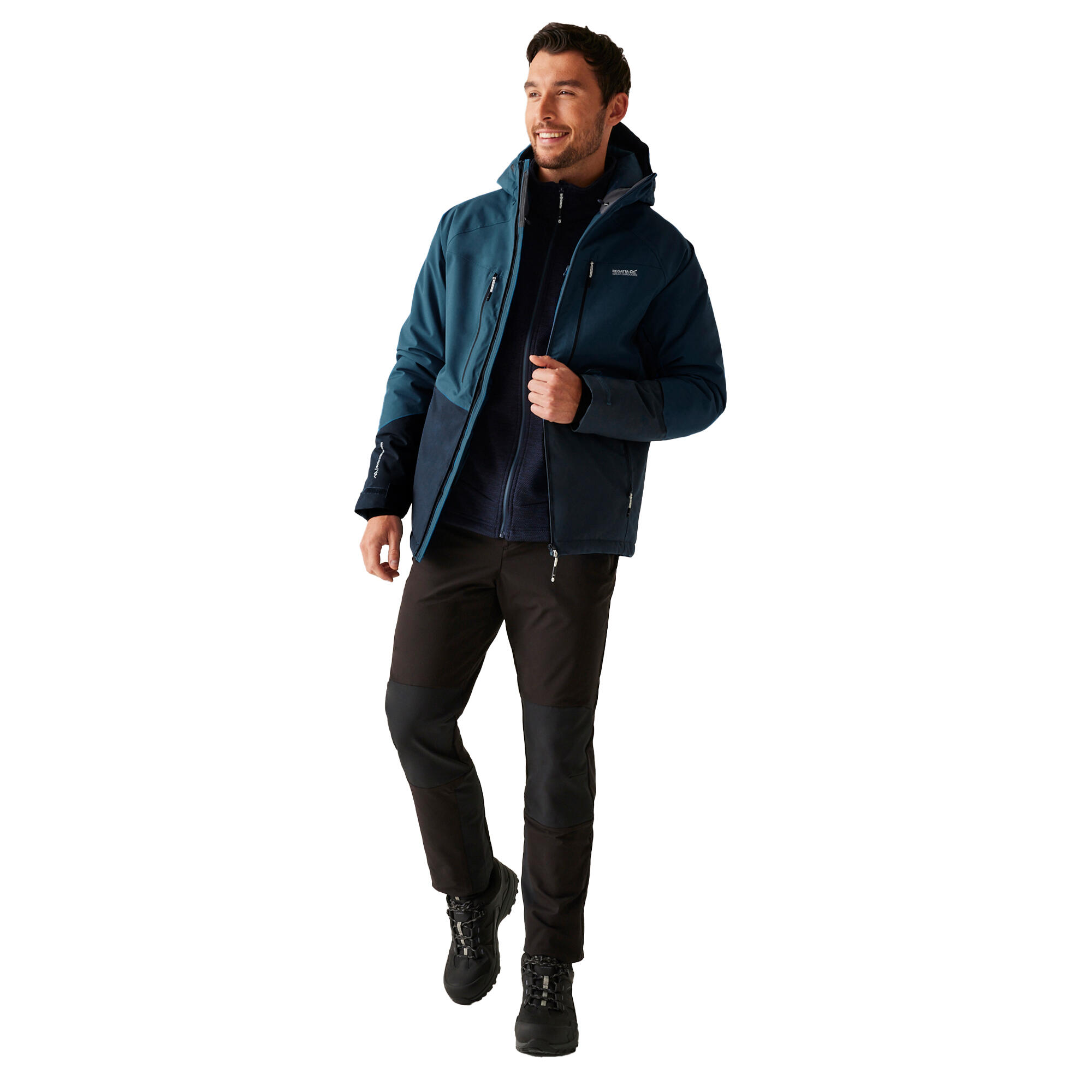 "Highton" Steppjacke für , Stretch Herren Dunkel-Jeansblau/Marine 4/5