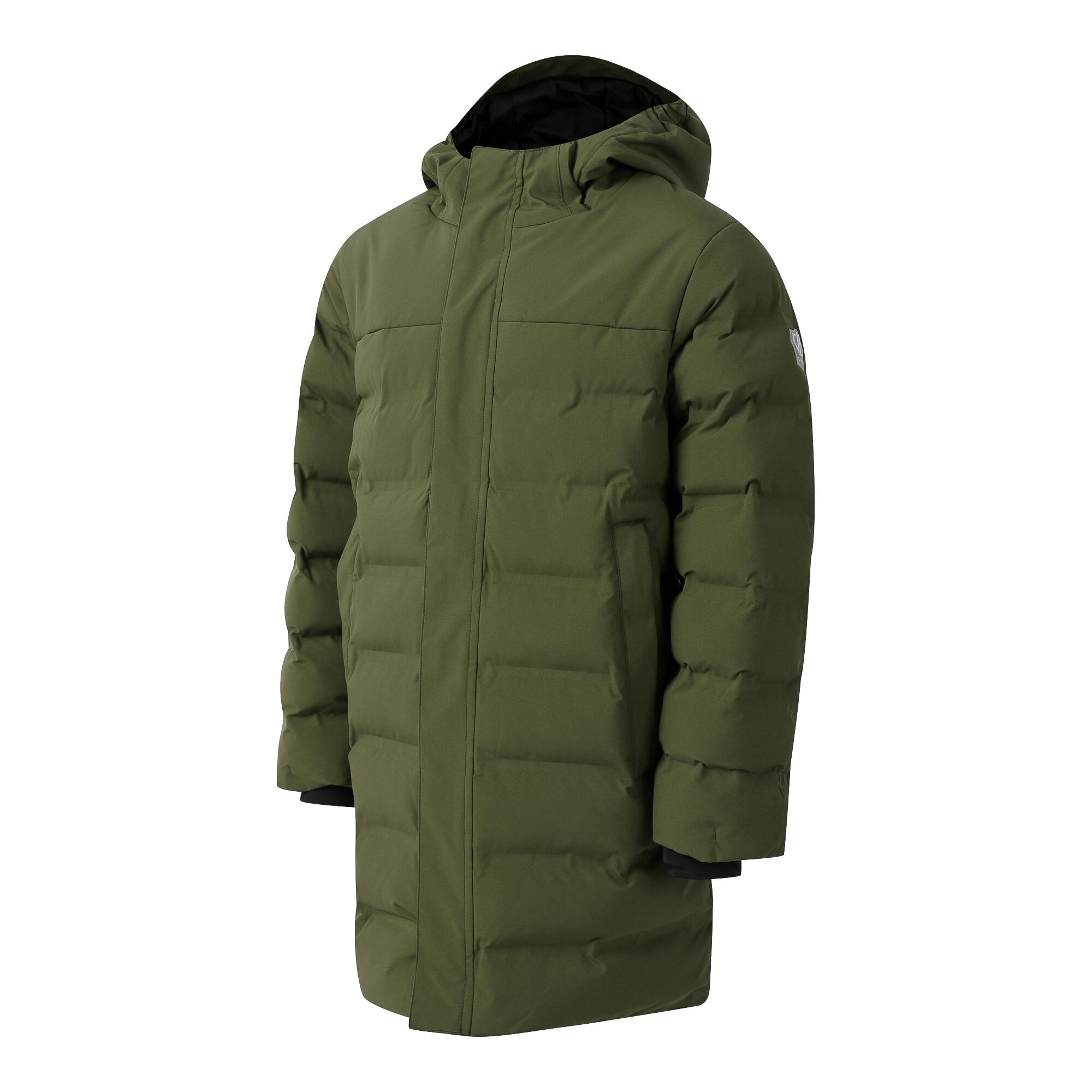 "Wander" Steppjacke für Kinder Dunkel-Khaki 3/5