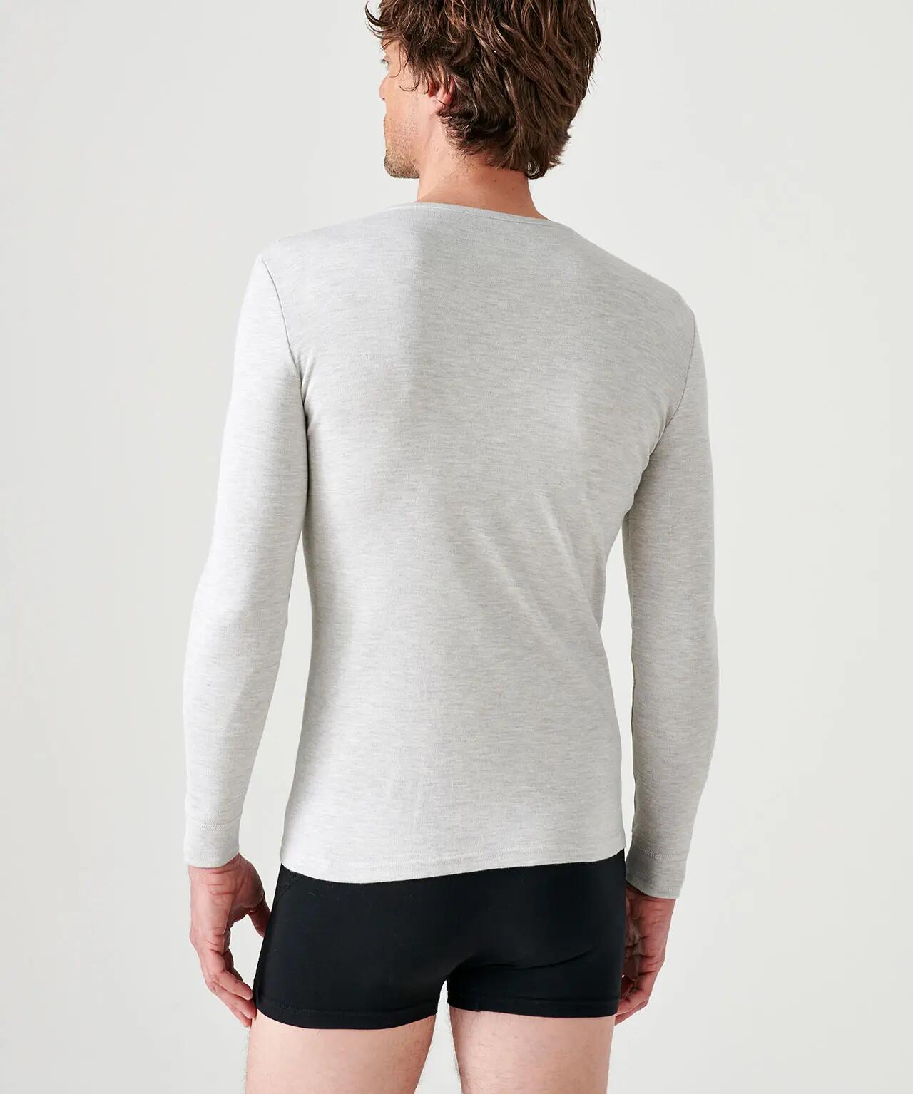 T-shirt col rond maille classique thermique Thermolactyl 3/4