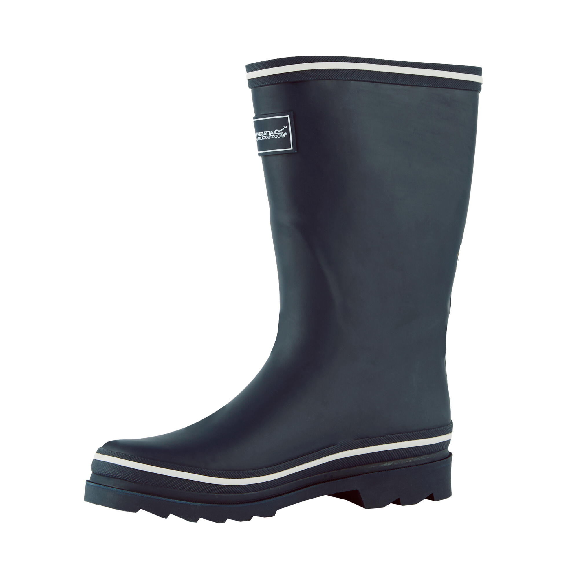 "Amelia" Logo Gummistiefel für Damen Marine 3/5