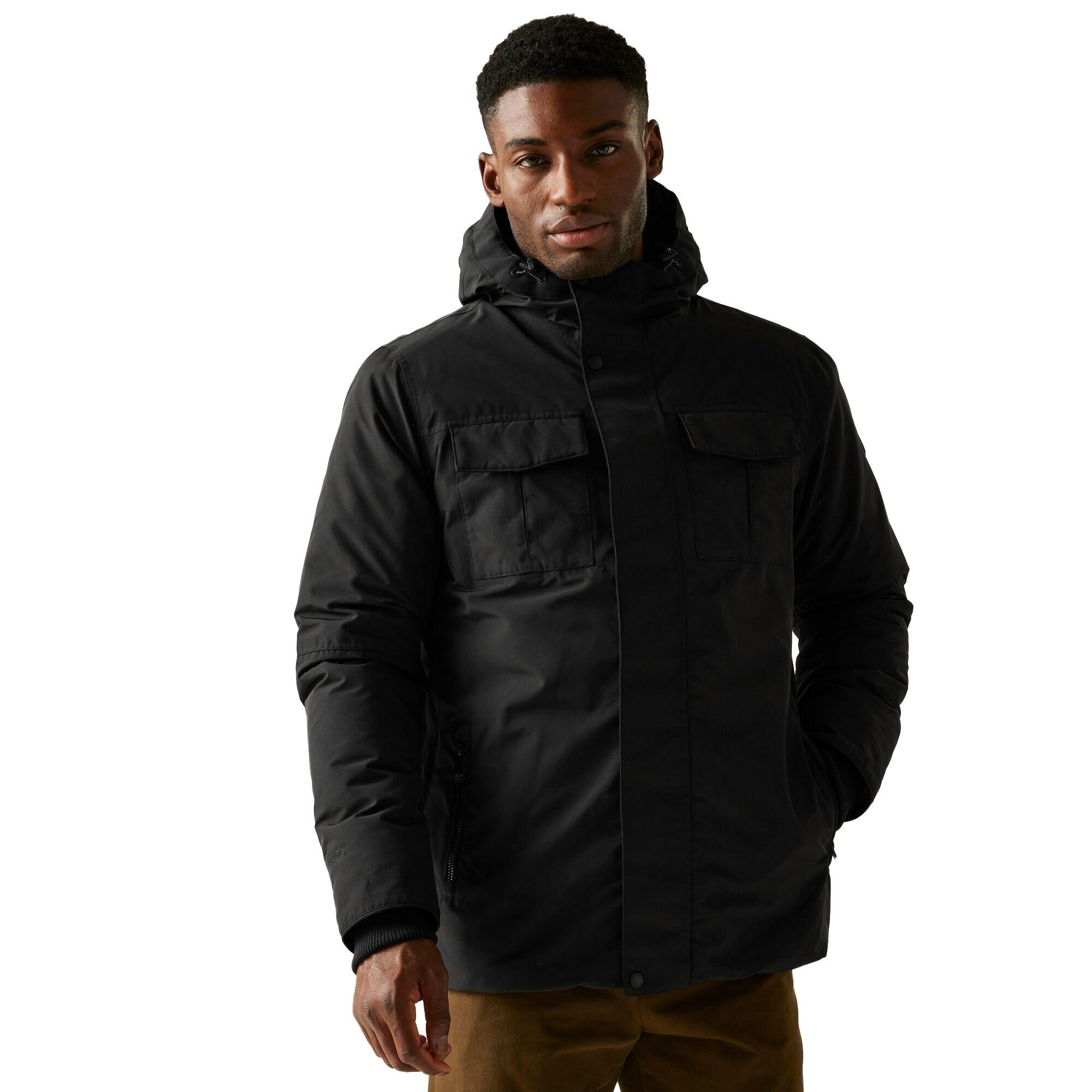 REGATTA Mens Eamont Insulated Waterproof Jacket (Black)