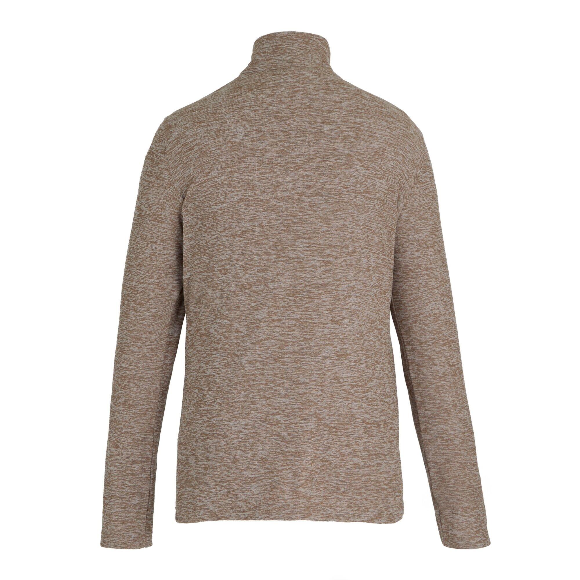 Womens/Ladies Sweetheart Quarter Zip Fleece Top (Mocha) 2/5