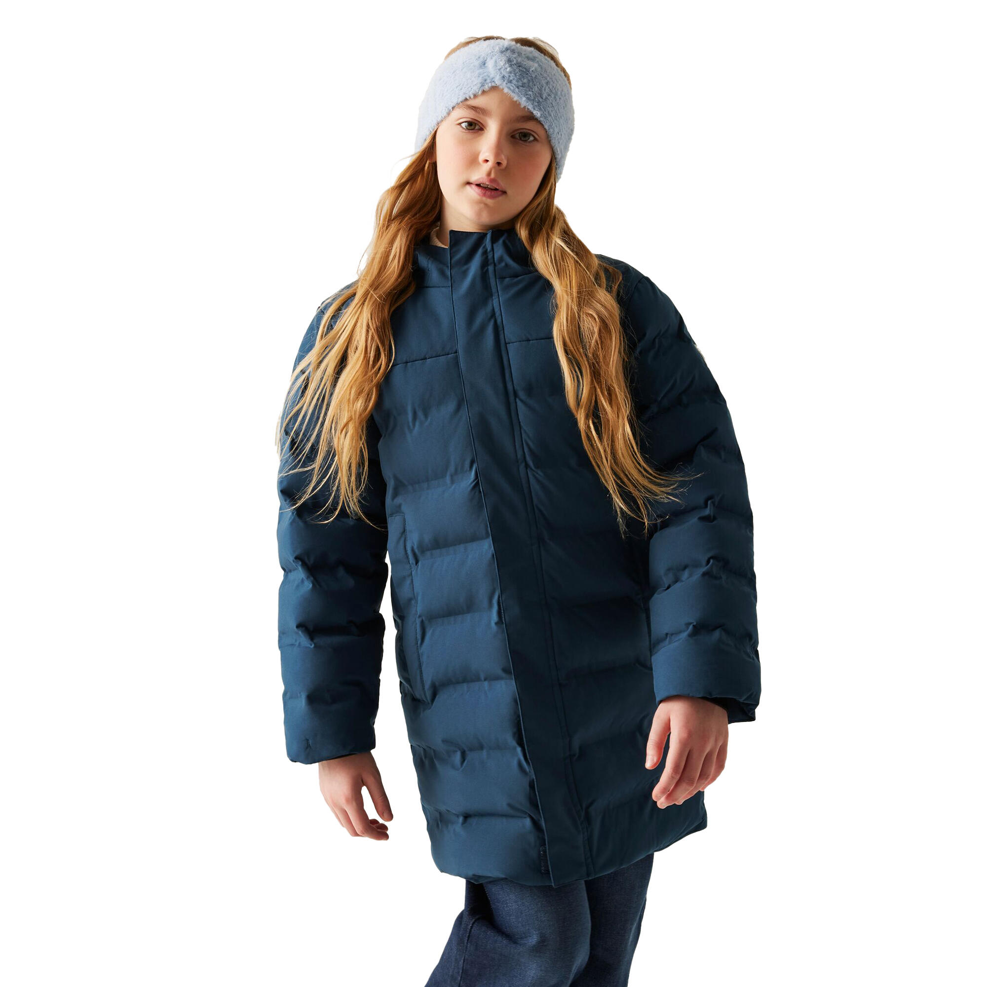 "Wander" Steppjacke für Kinder Dunkel-Jeansblau 4/5