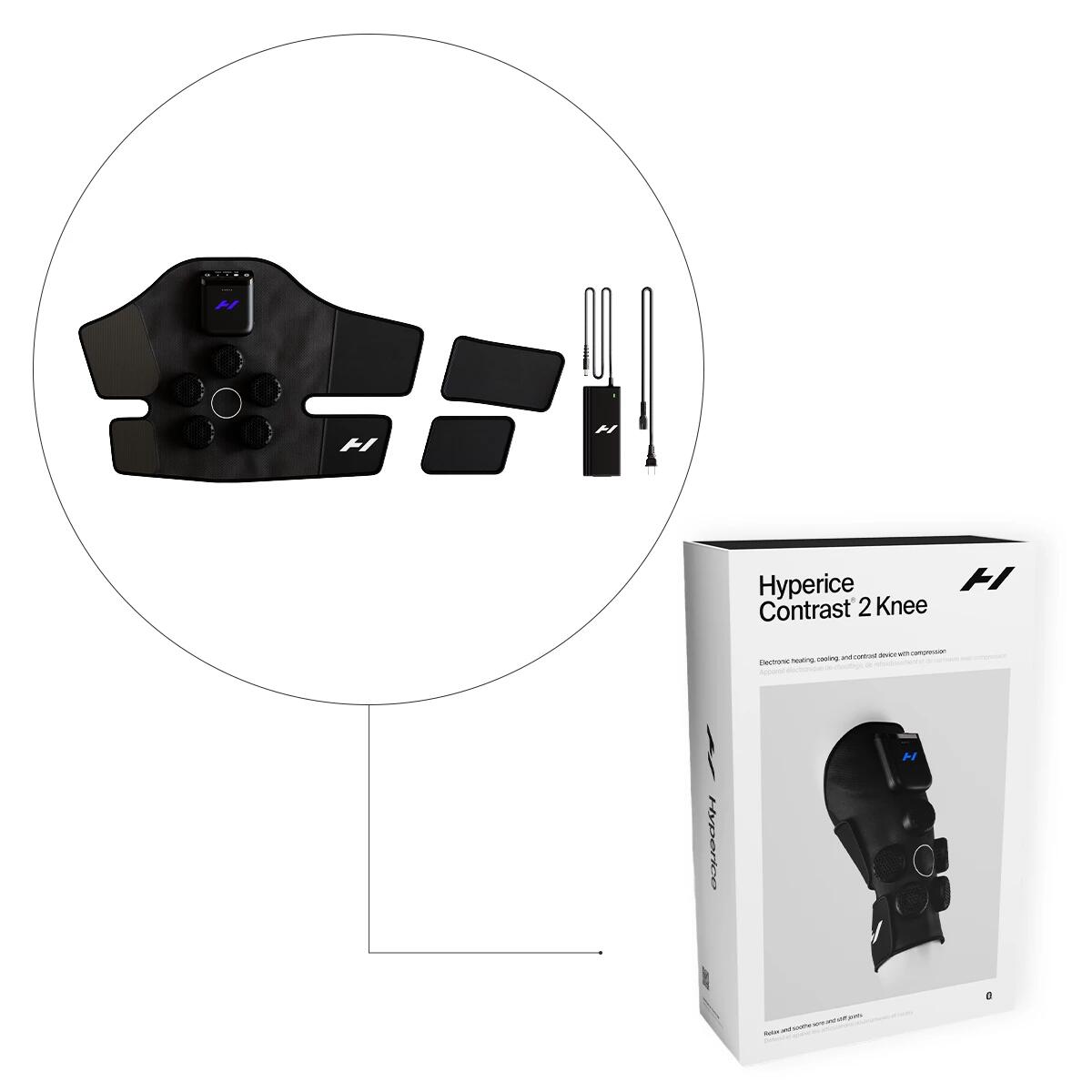 Urządzenie do terapii kontrastowej kolana regeneracji Hyperice Contrast 2 Knee 3/8