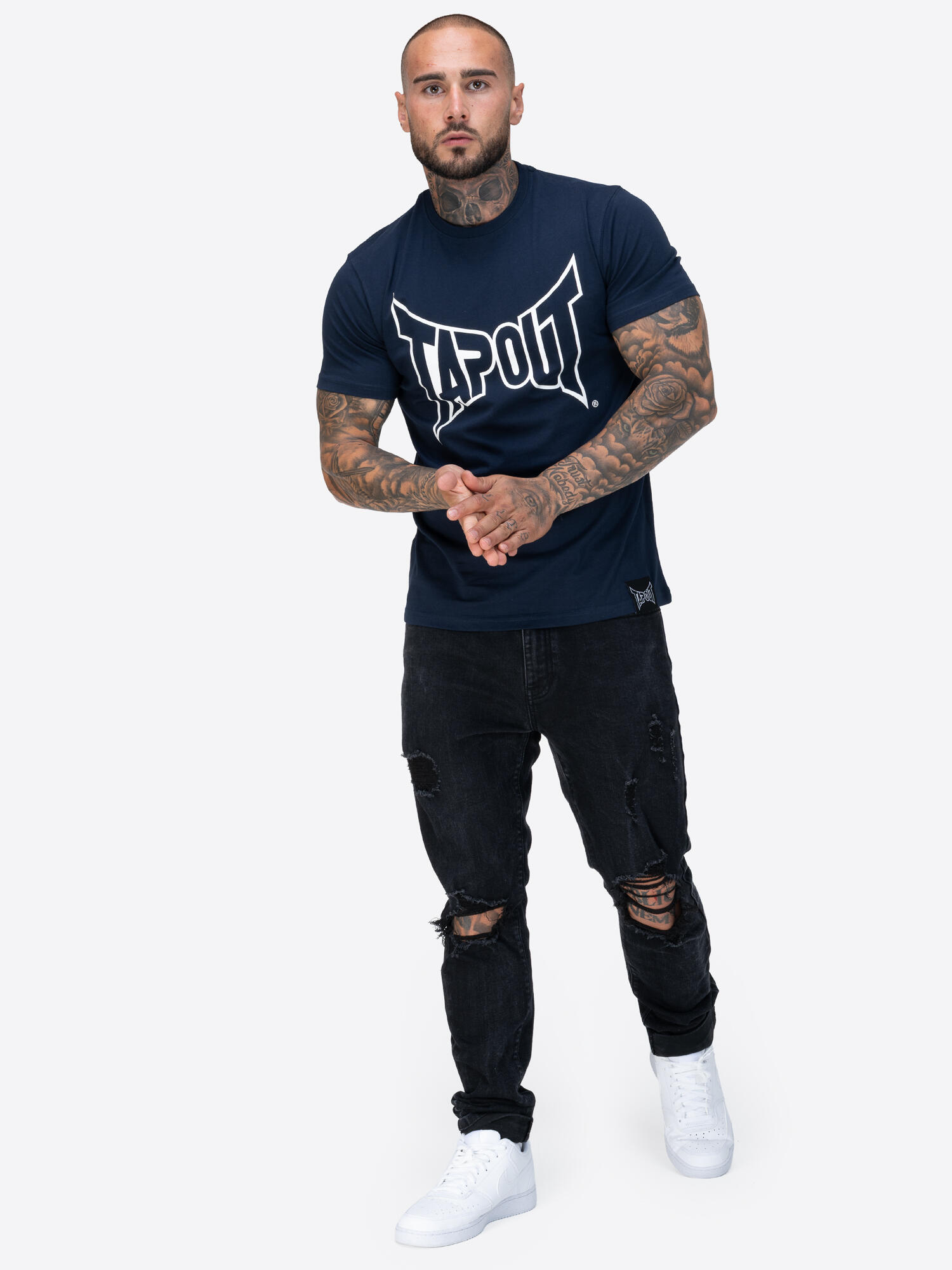 TAPOUT Herren T-Shirt normale Passform LIFESTYLE BASIC TEE 4/6