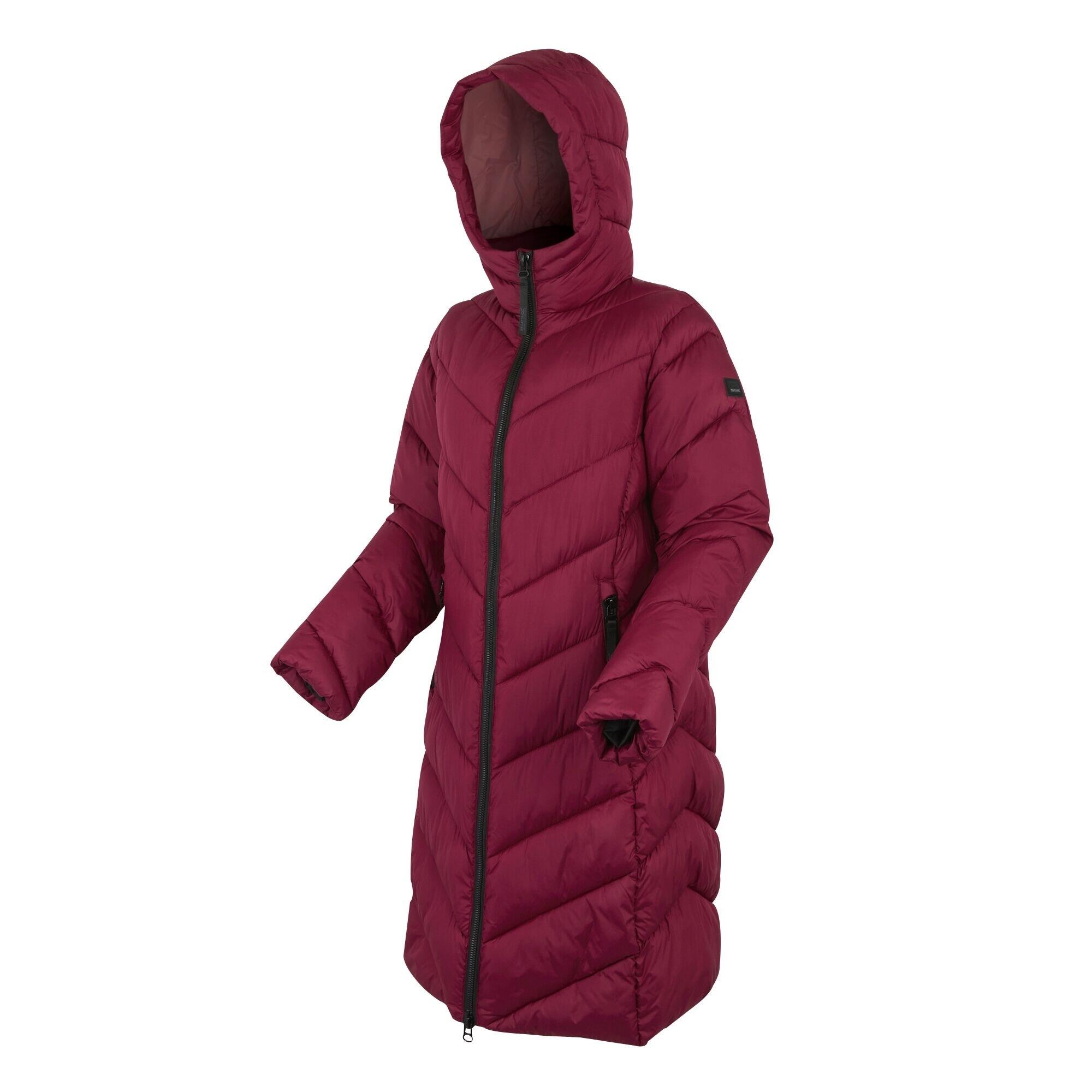 Veste Matelassée ANITA Femme (Rouge Sombre) 3/5