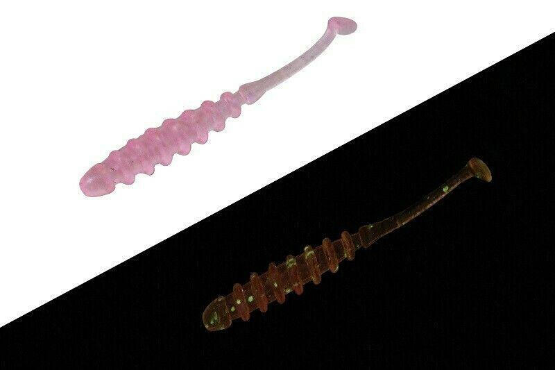 SHAD JACKALL TIDEBEAT2,0 INCH OKIAMI GLOW CRUSH 8 BUC / PLIC