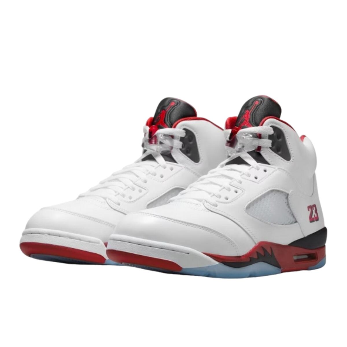 Chaussures  5 Retro Fire Red Black Tongue (2025) 2/4