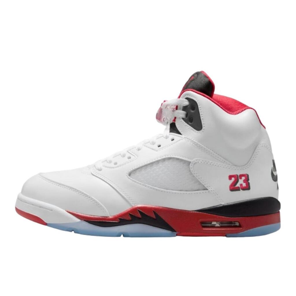 Shoes  5 Retro Fire Red Black Tongue (2025)