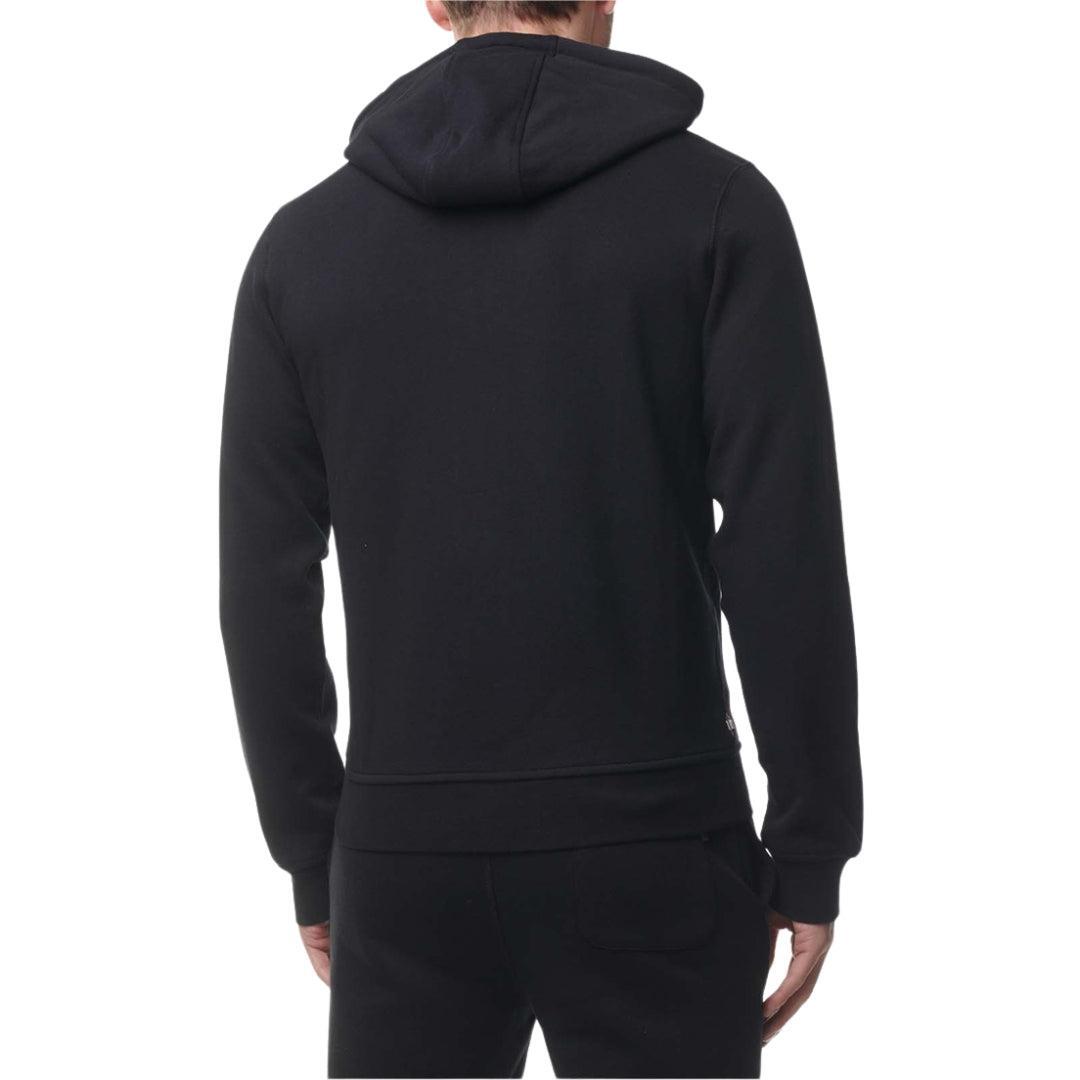 Mens Active Small Logo Full Zip Hoodie (Black) 2/4