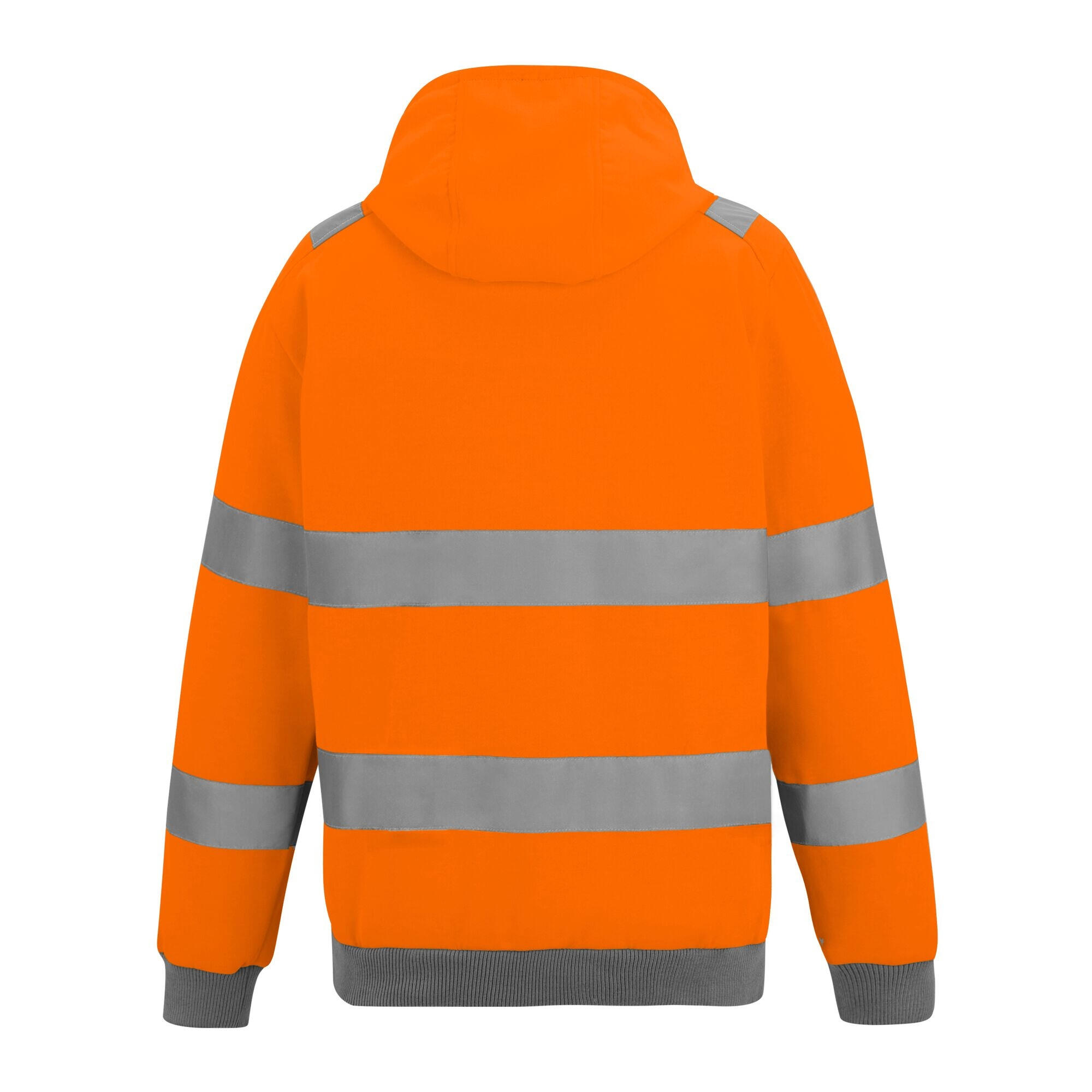 Sweat À Capuche Motif/style Haute Visibilité PRO CONTRACT Homme (Orange) 2/4