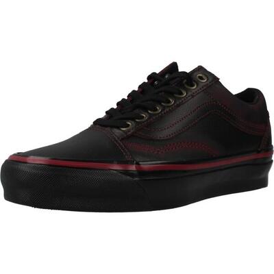 Sneakers vans model old skool leather kleur zwart