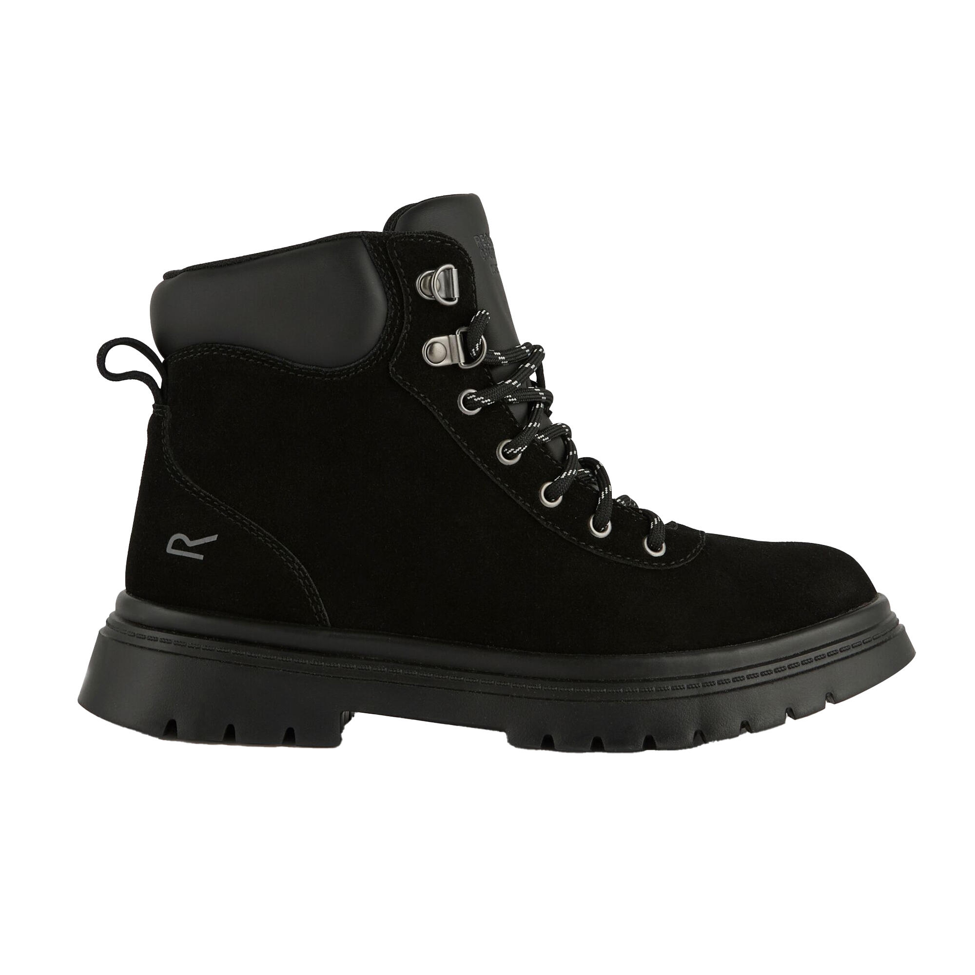 Womens/Ladies Whinton Suede Boots (Black) 3/5