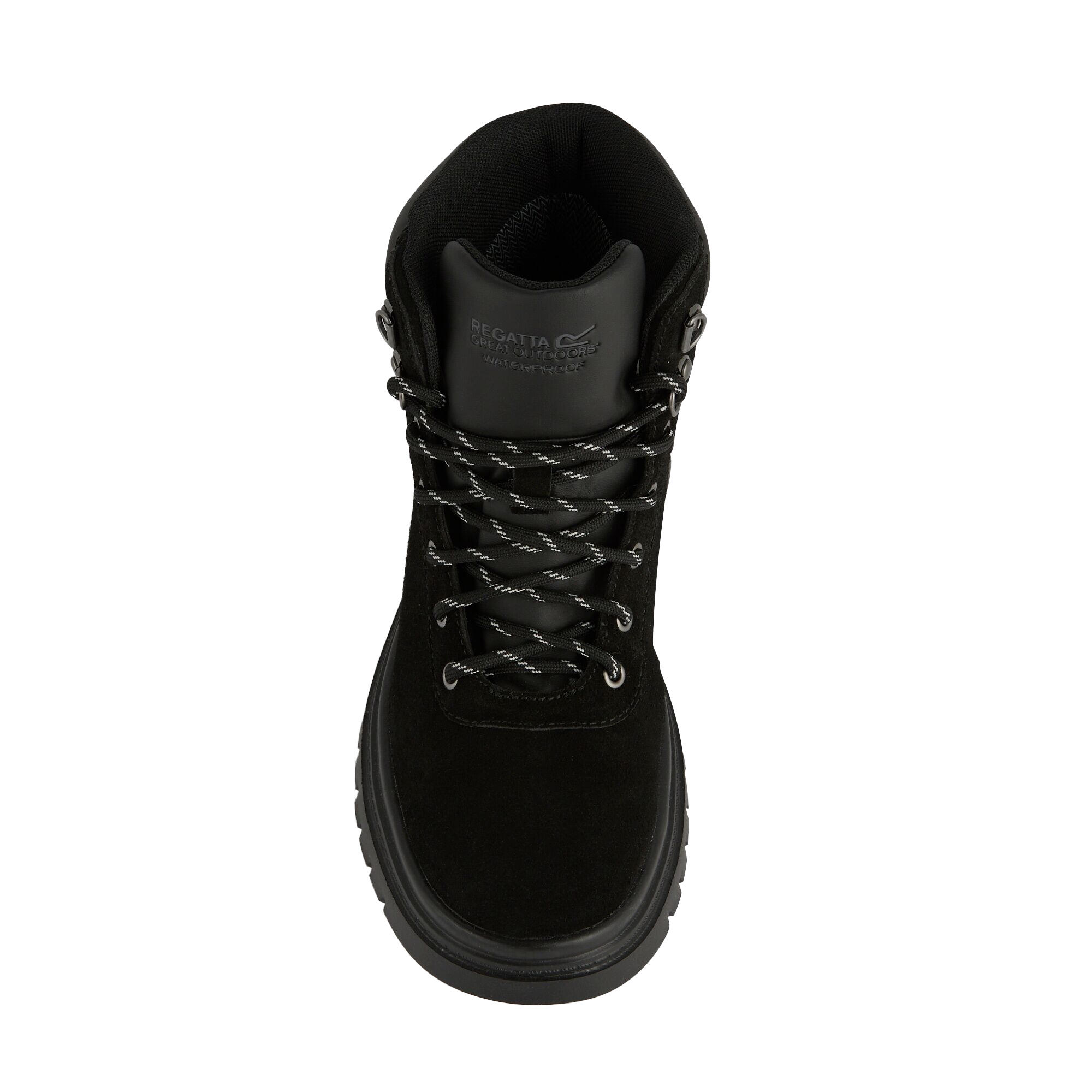 Womens/Ladies Whinton Suede Boots (Black) 4/5