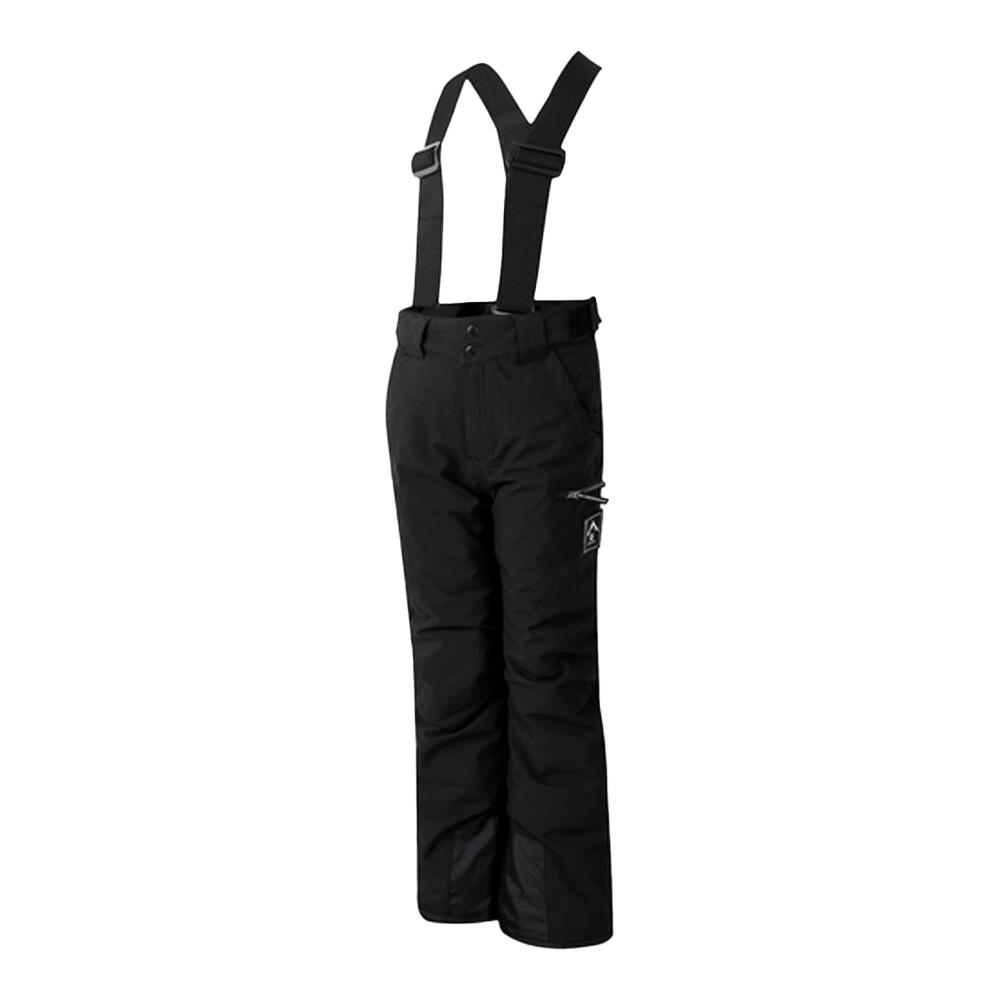 Calças de Ski impermeáveis Pow II para crianças e jovens (Preto) 3/5