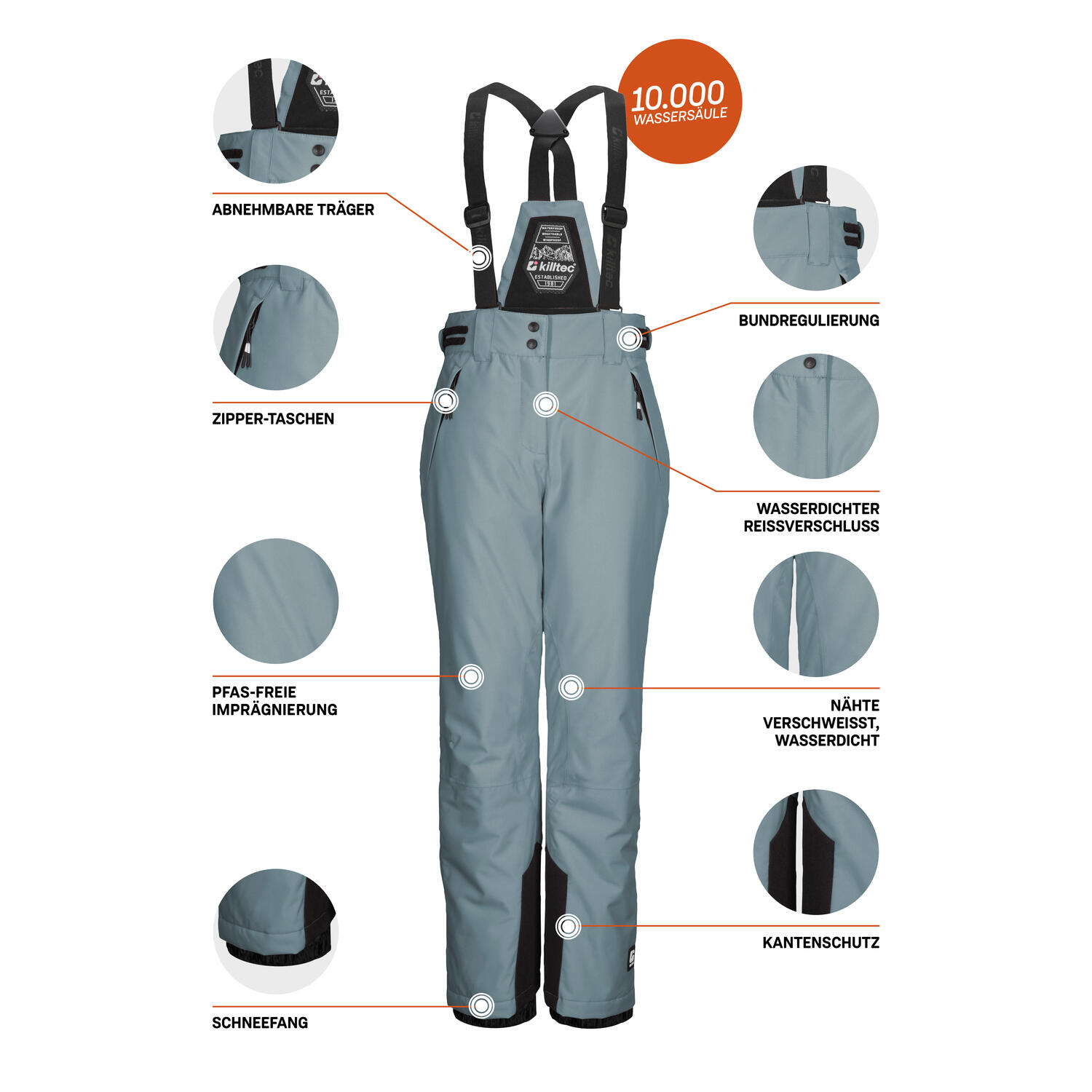 Kinder Skihose KSW 213 GRLS SKI PNTS 5/6
