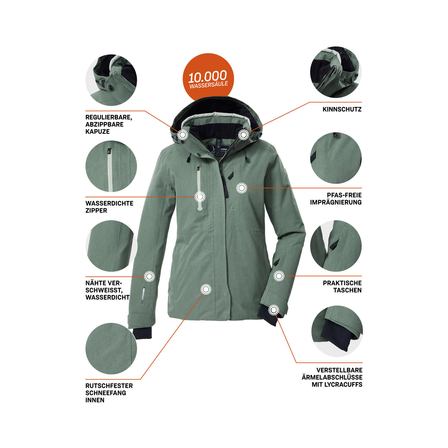 Damen Skijacke KSW 35 WMN SKI JCKT 6/7