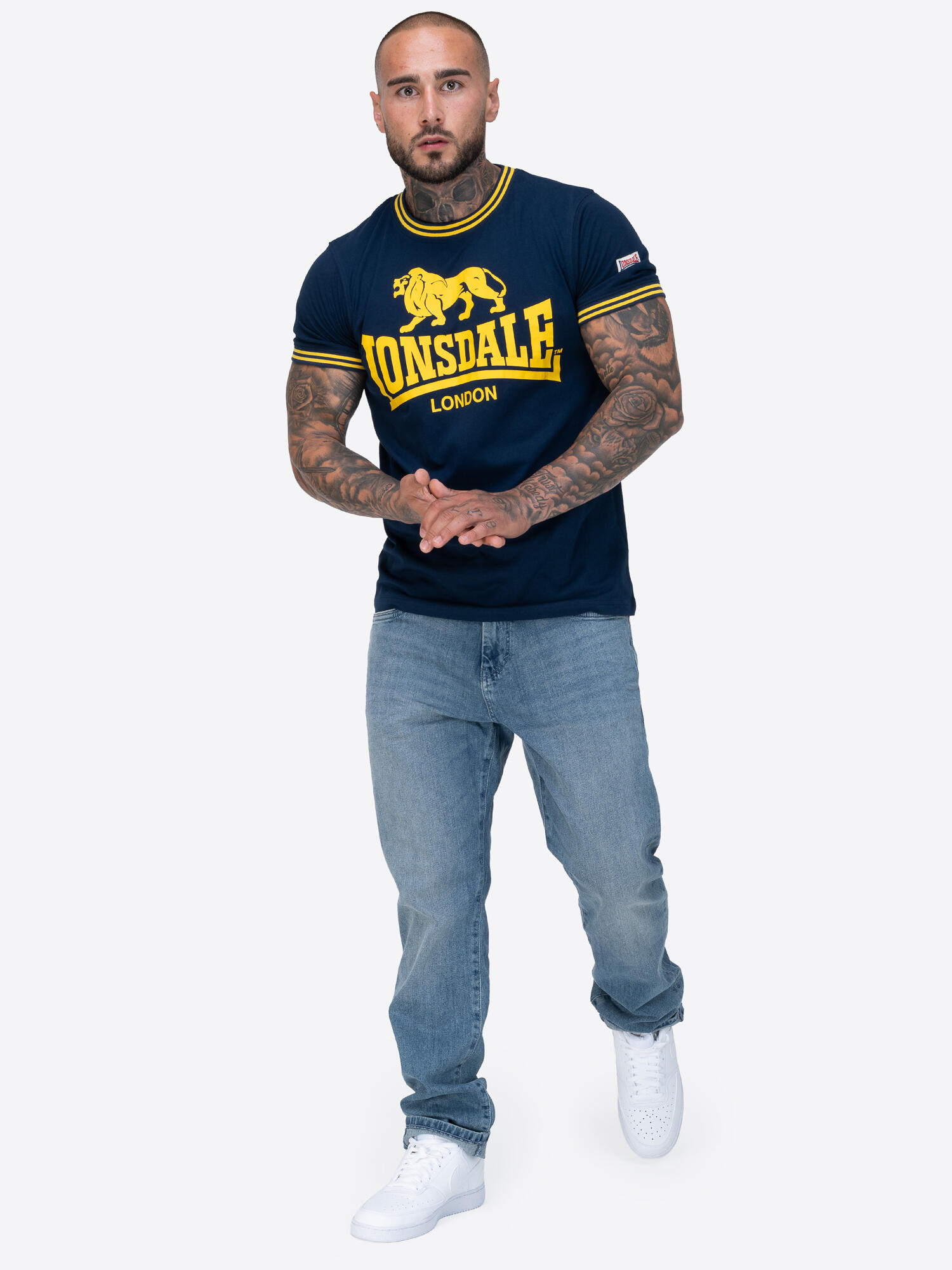 LONSDALE Herren T-Shirt normale Passform LEES 3/6