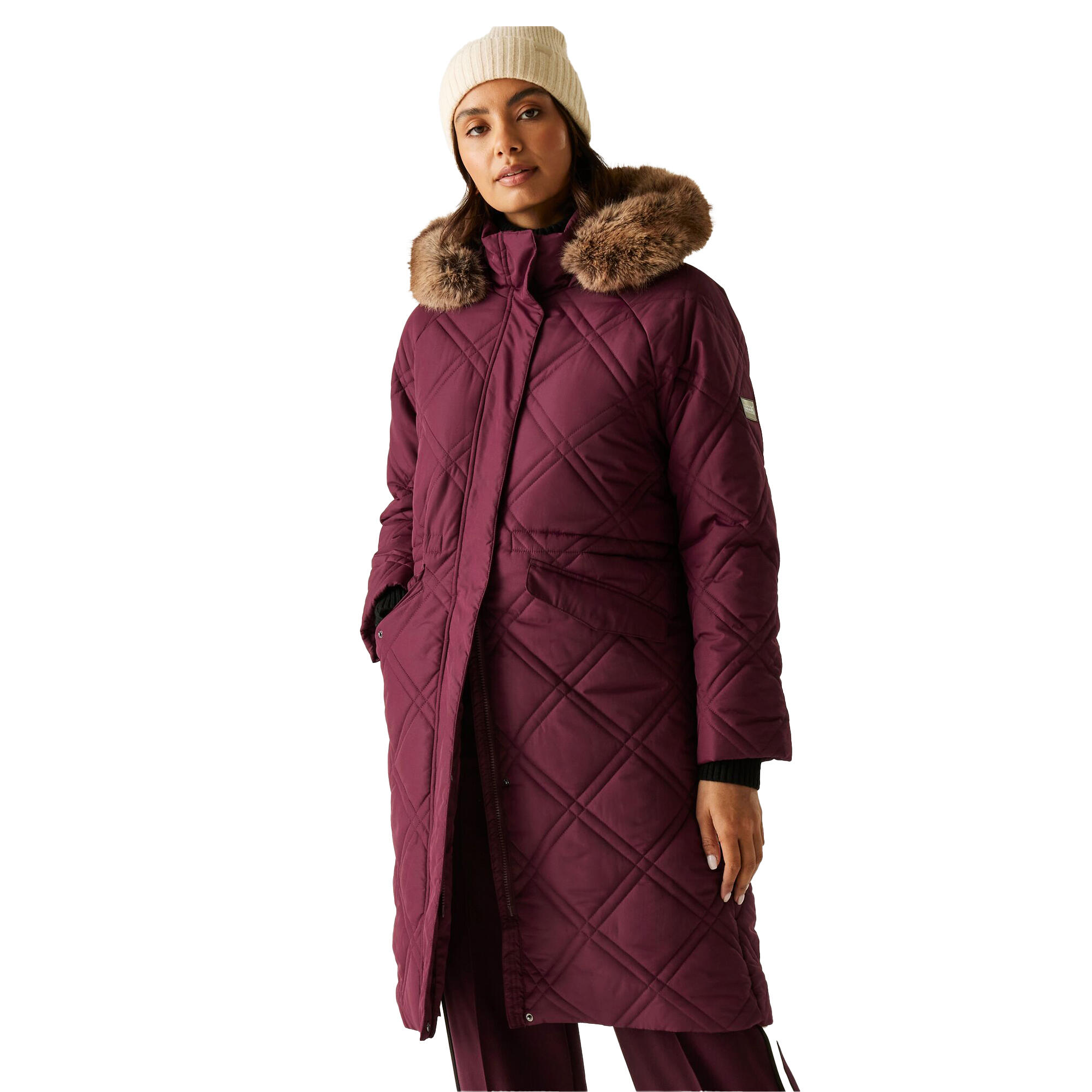 Veste Matelassée FREYLA Femme (Figue) 4/5