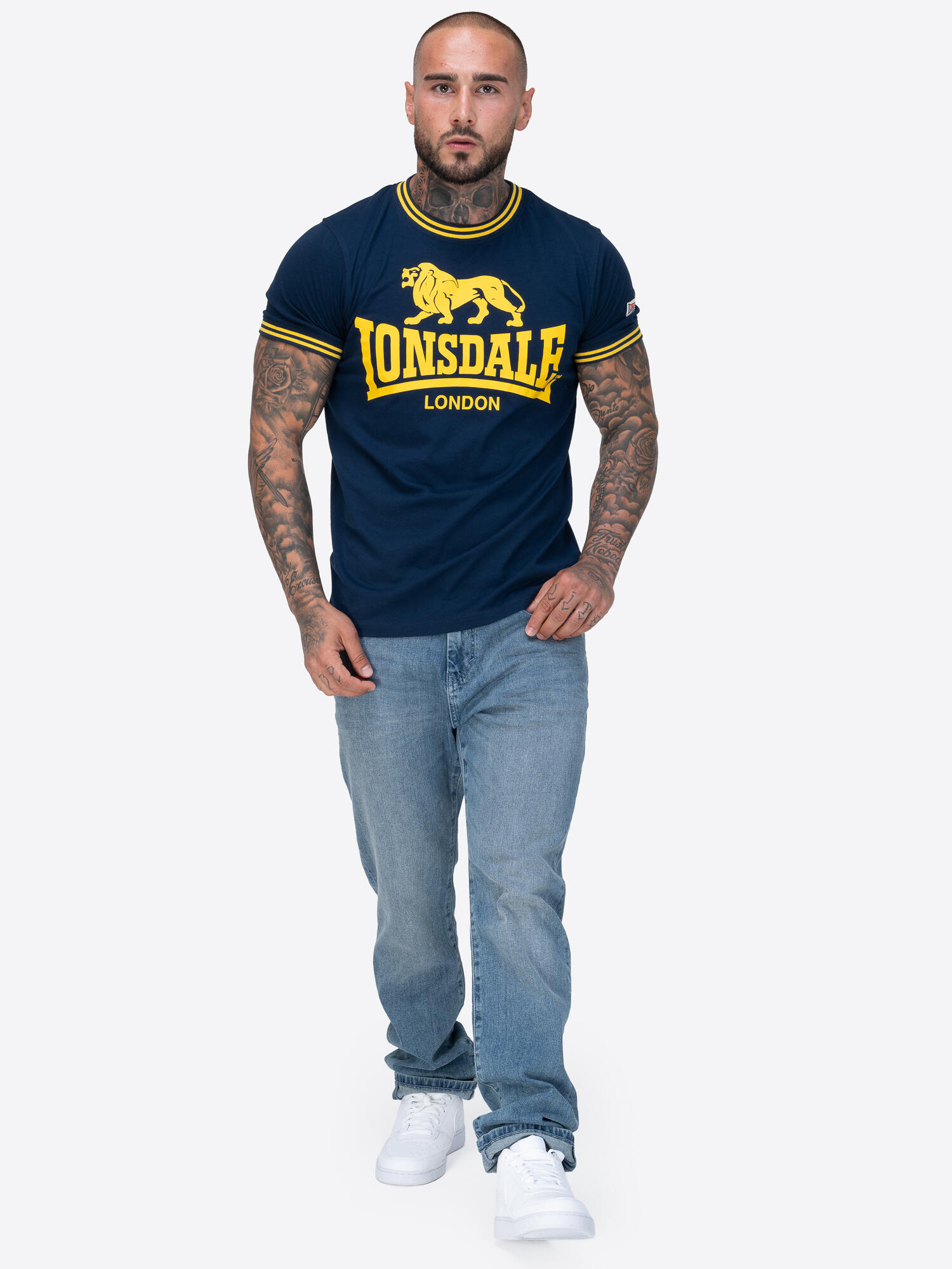LONSDALE Herren T-Shirt normale Passform LEES 4/6