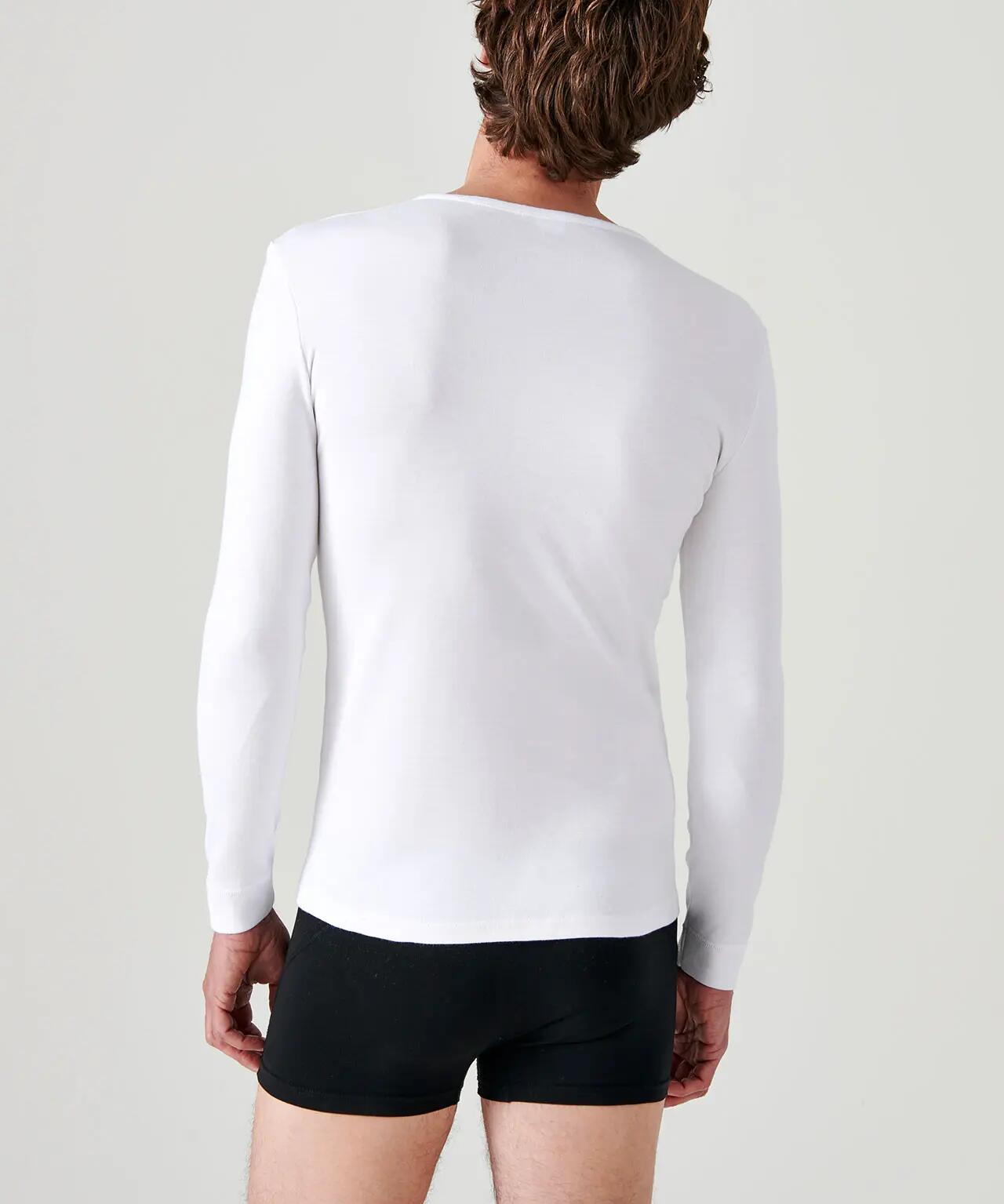 T-shirt col rond maille classique thermique Thermolactyl 3/4