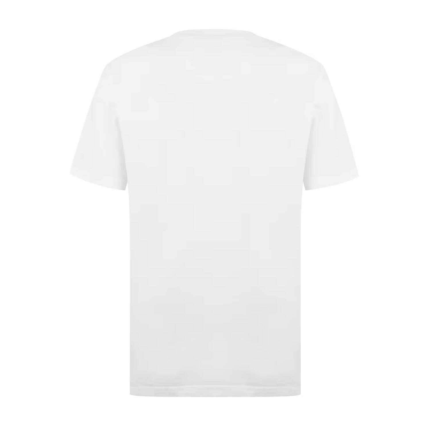Mens Checked Chest Pocket Active TShirt (Optical White) 2/2