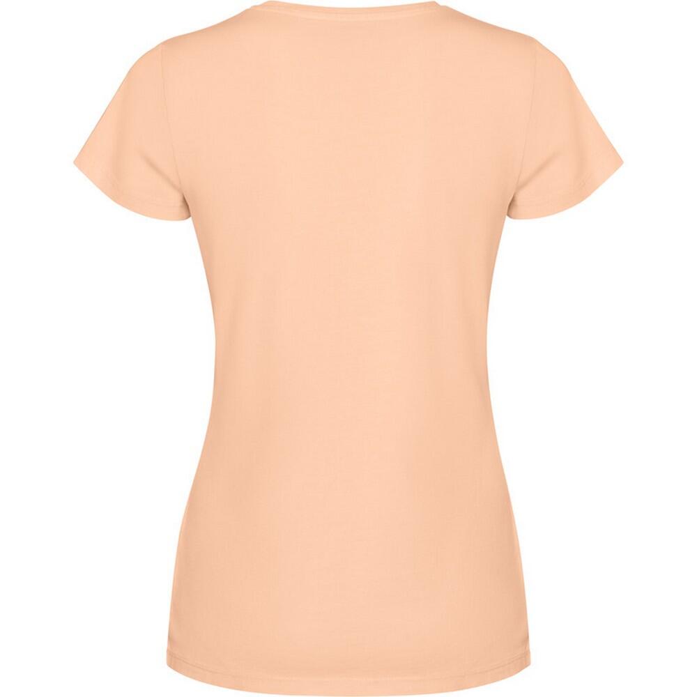 Dames Fiyi Tshirt met korte mouwen (Licht Oranje) 2/4