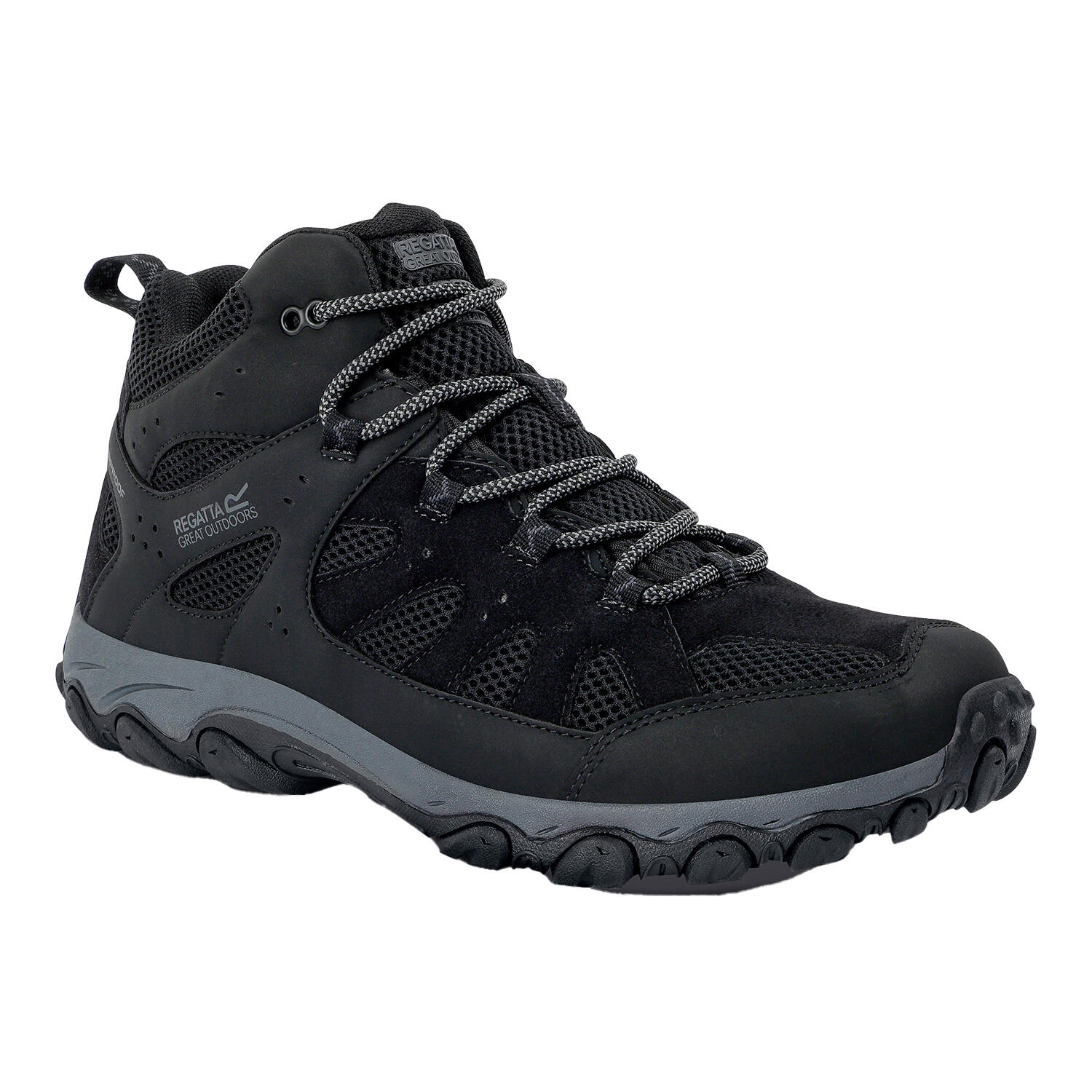 REGATTA Mens Edgepoint IV Walking Boots (Black/Granite)